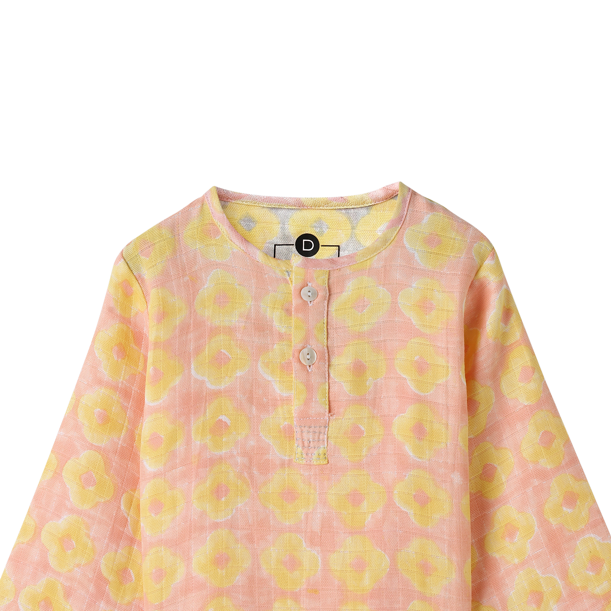 Organic Muslin Kurta Pyjama Set | Hand-Block Printed