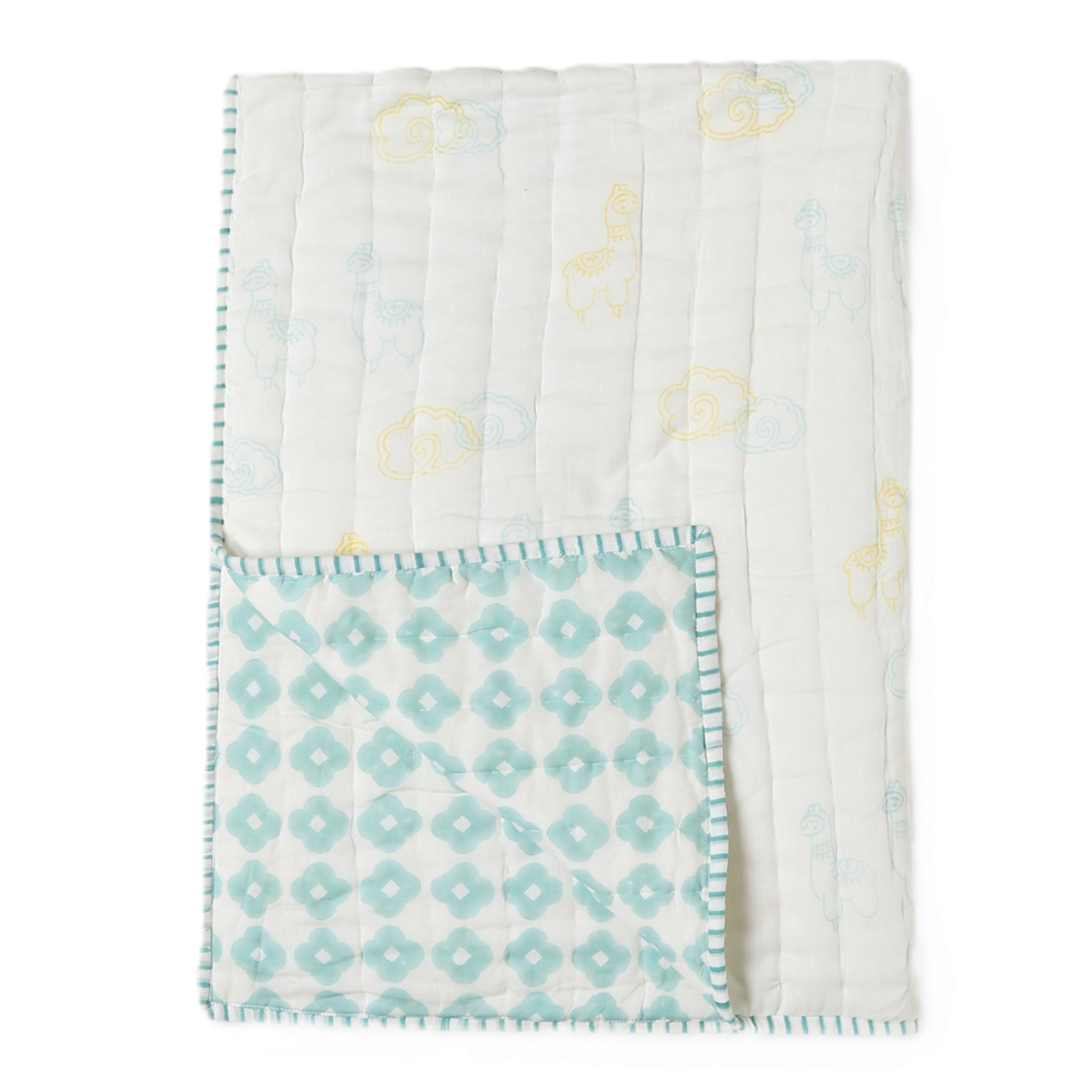 Reversible Mulmul Quilt | Hand-Block Printed