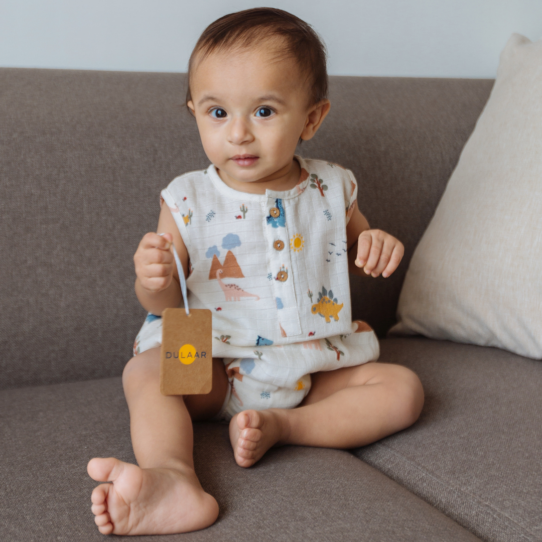 Organic Muslin Romper (Set of 3)