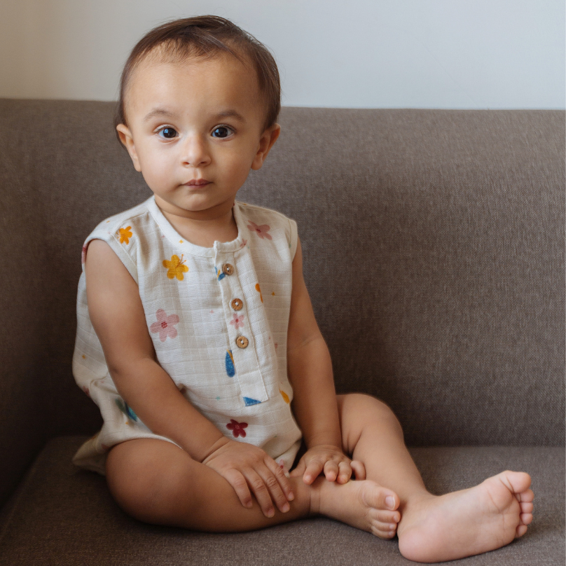 Organic Muslin Romper (Set of 3)