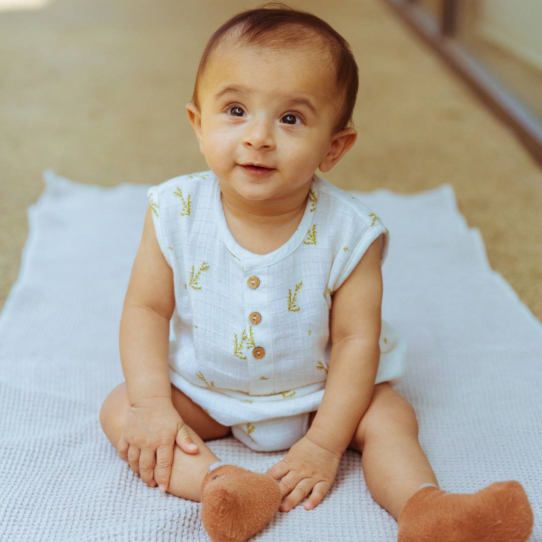 Organic Muslin Romper (Set of 3)