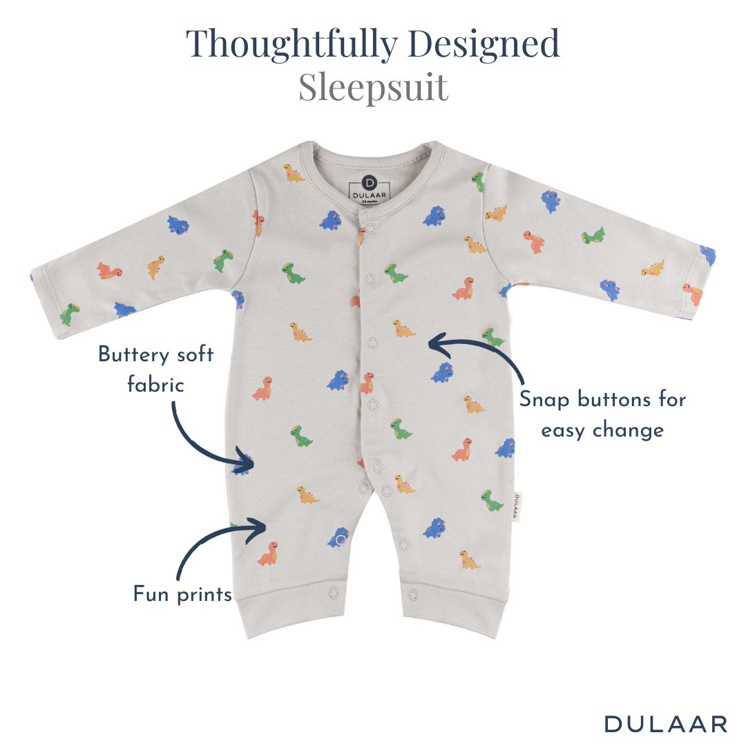 Cotton Sleepsuit (Set of 3)
