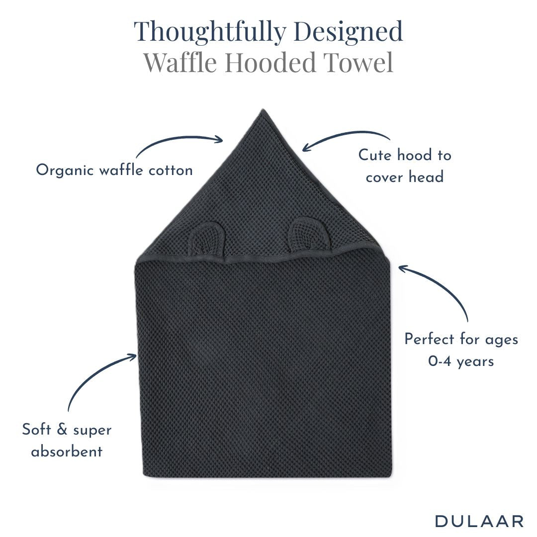 Waffle Hooded Towel