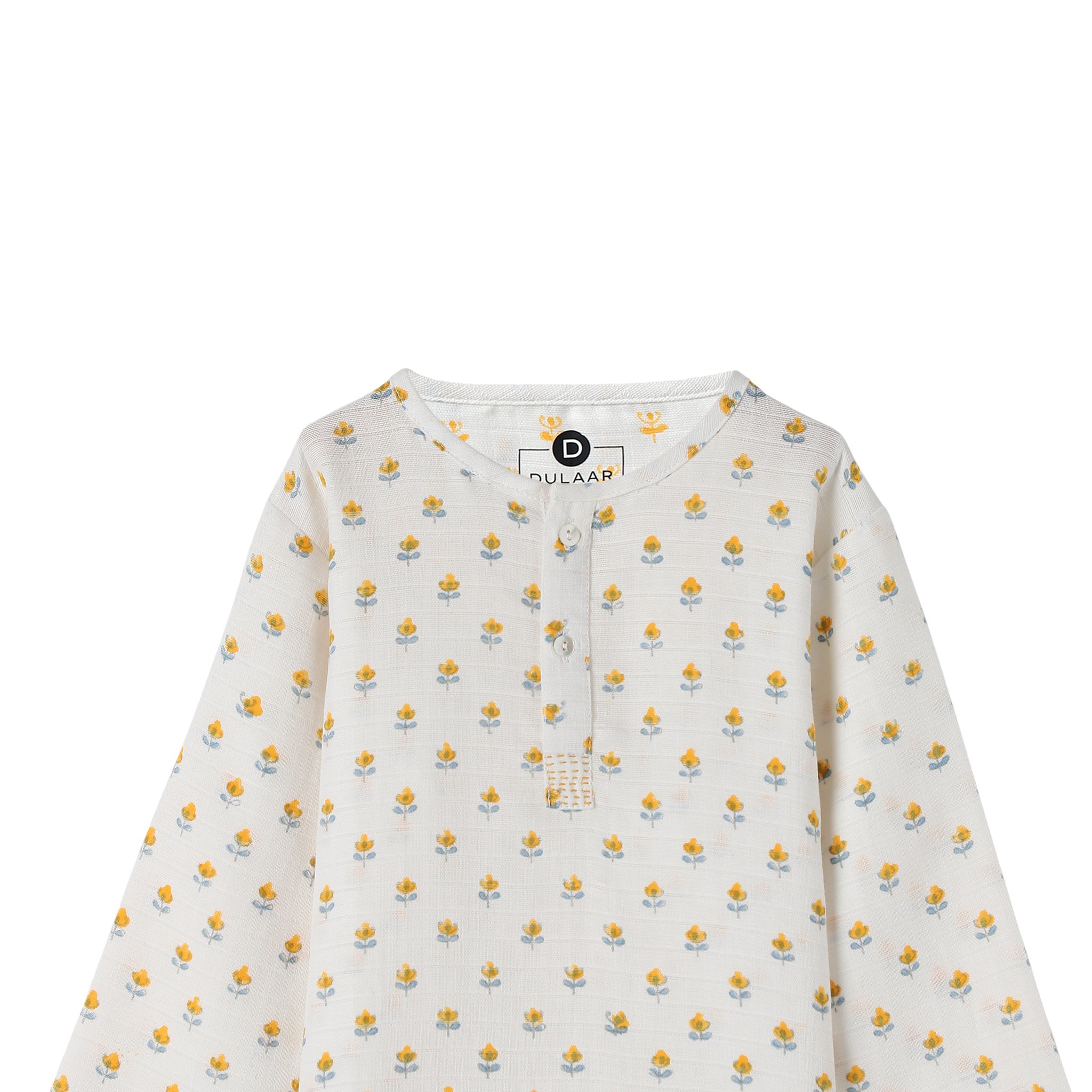 Organic Muslin Kurta Pyjama Set | Hand-Block Printed
