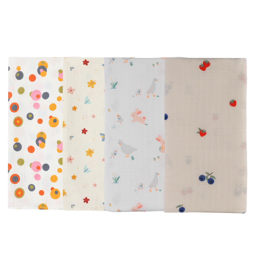 Organic Muslin Swaddle (Set of 4)