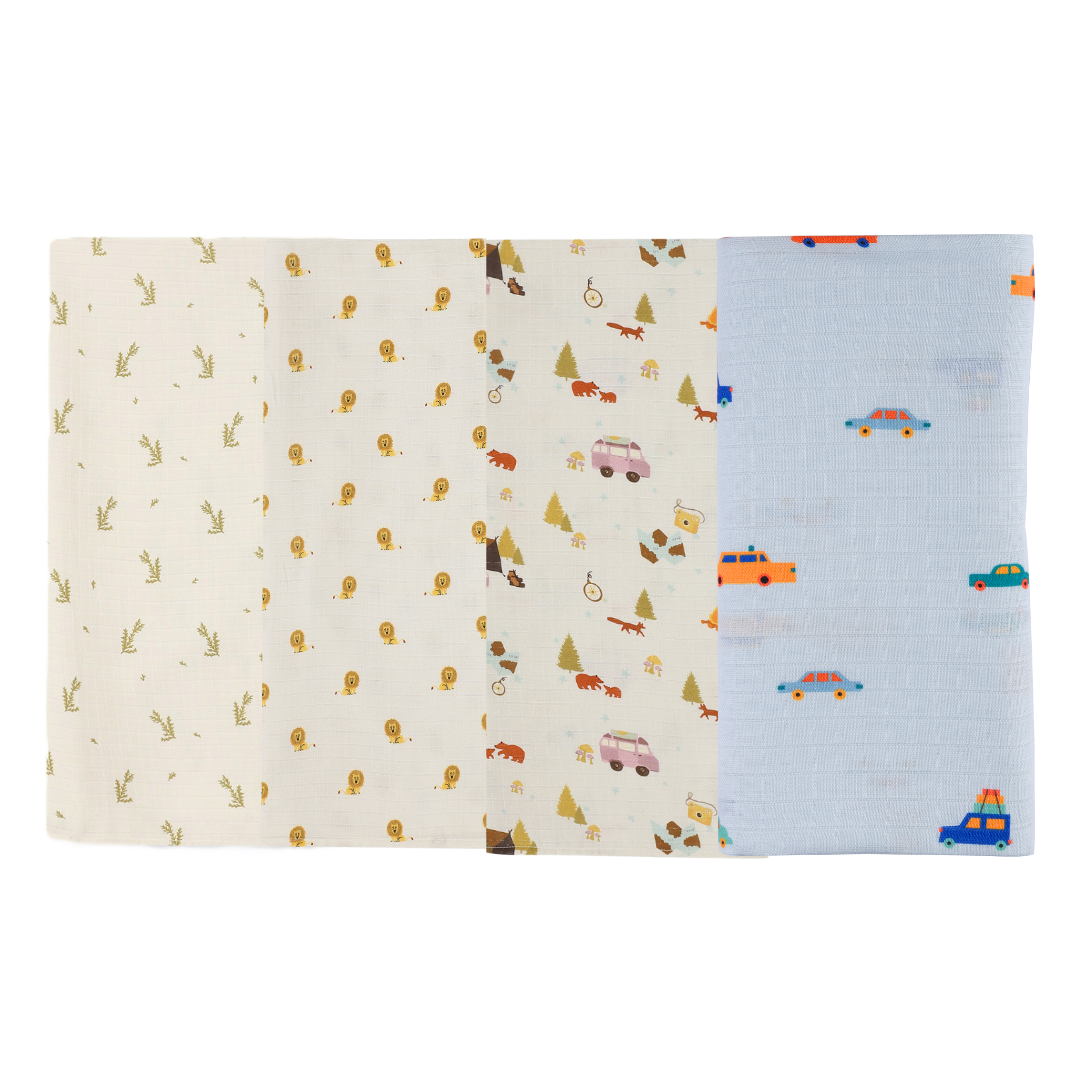 Organic Muslin Swaddle (Set of 4)