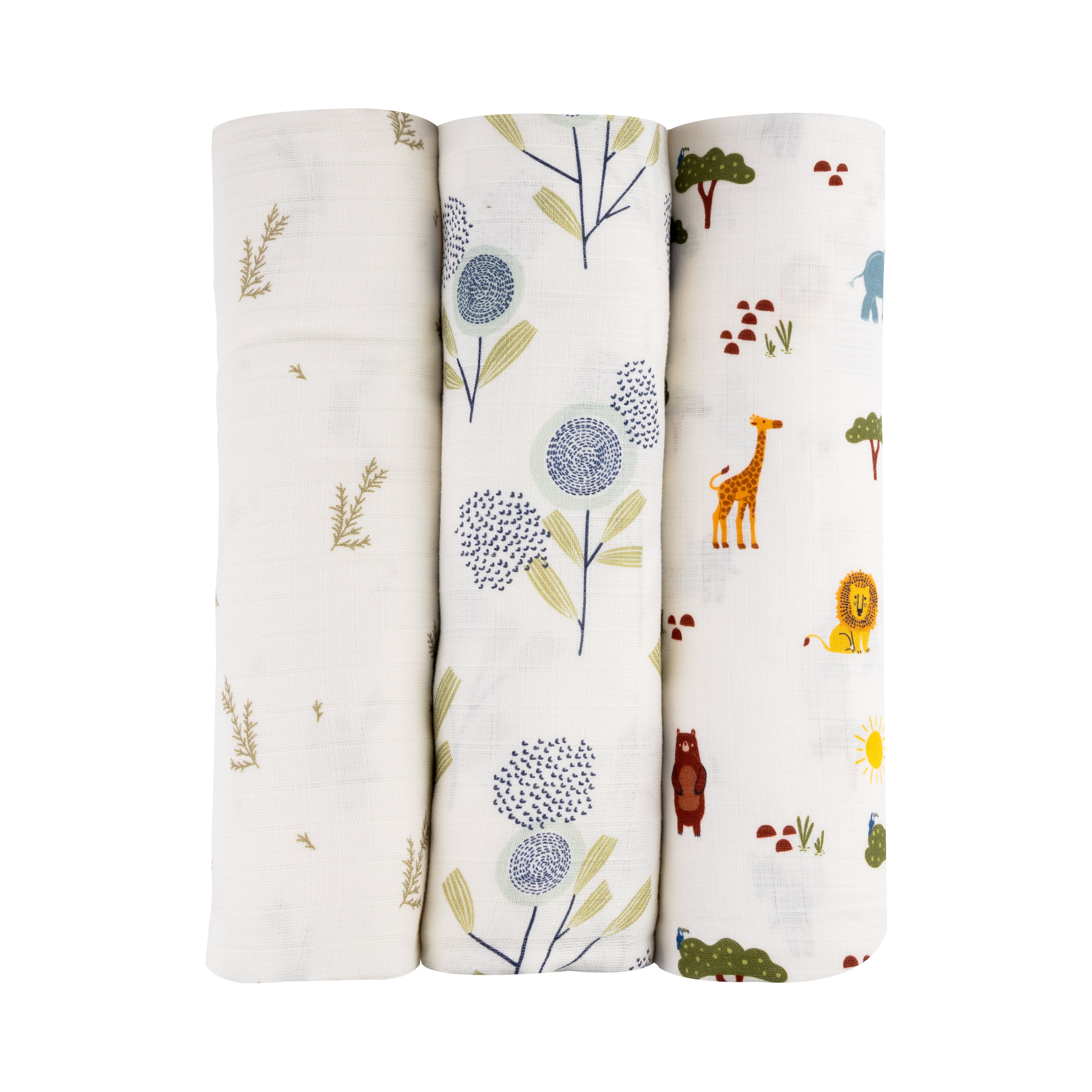 Organic Muslin Swaddle (Set of 3)