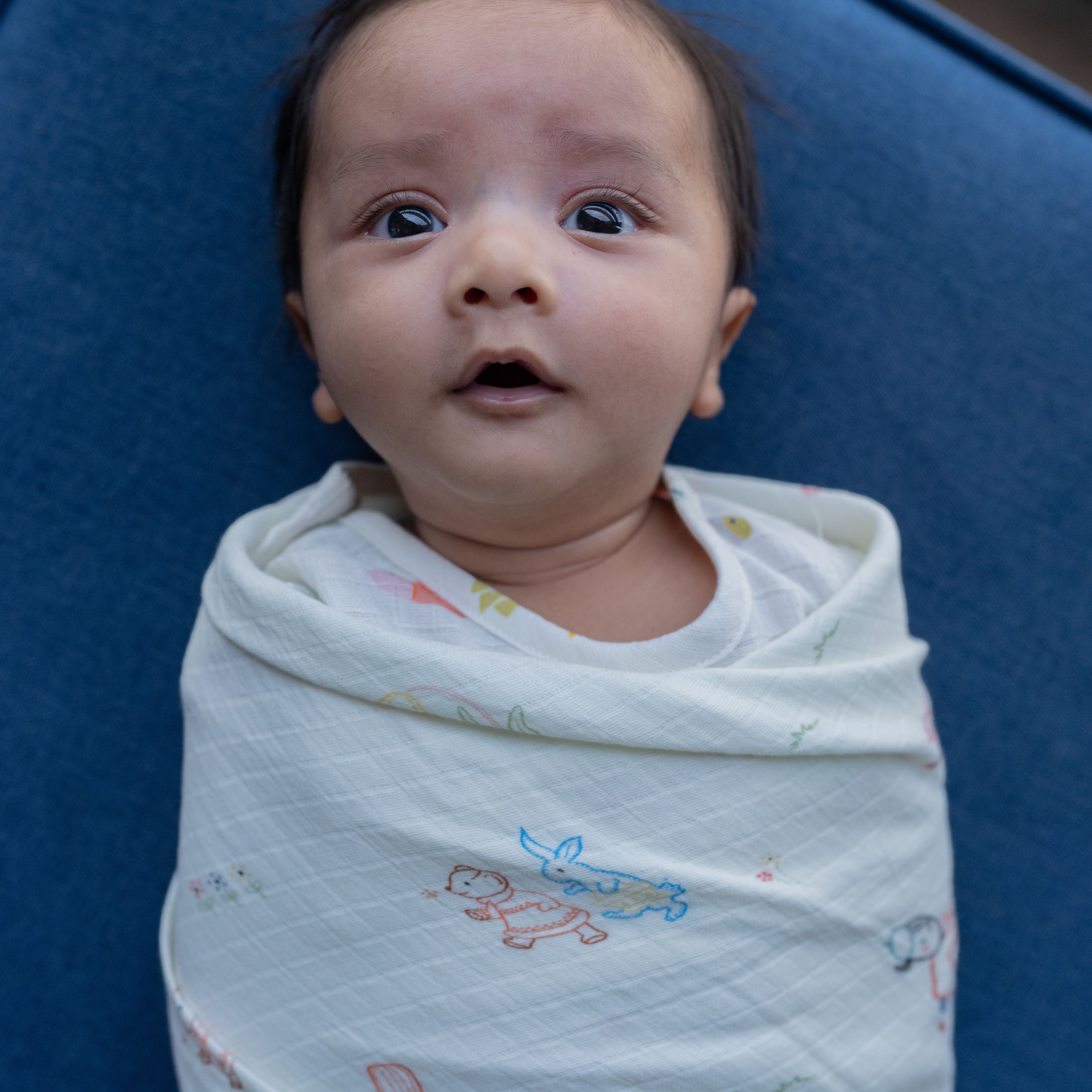 Organic Muslin Swaddle (Set of 3)
