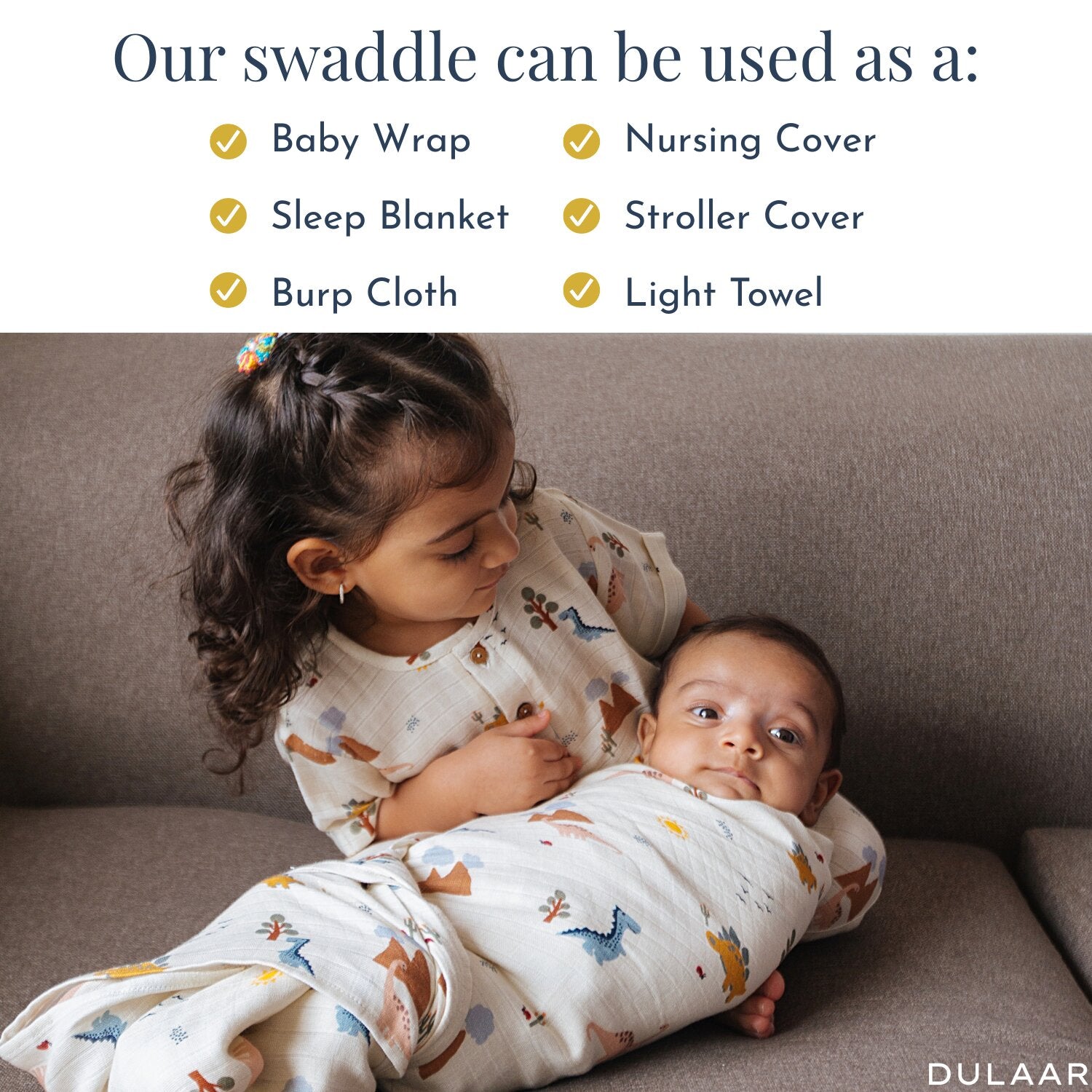 Organic Muslin Swaddle (Set of 3)