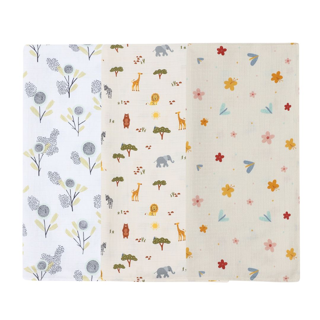 Organic Muslin Swaddle (Set of 3)