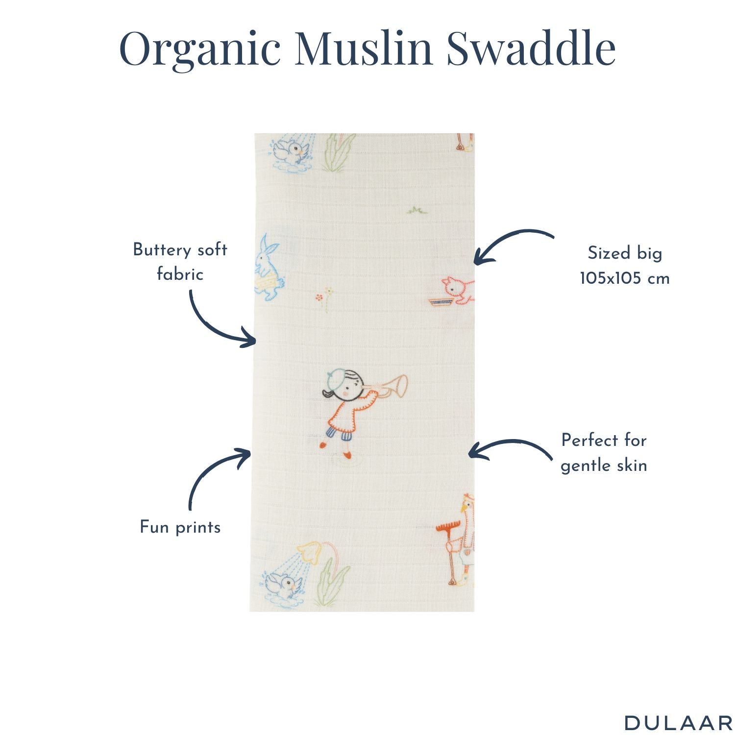 Organic Muslin Swaddle