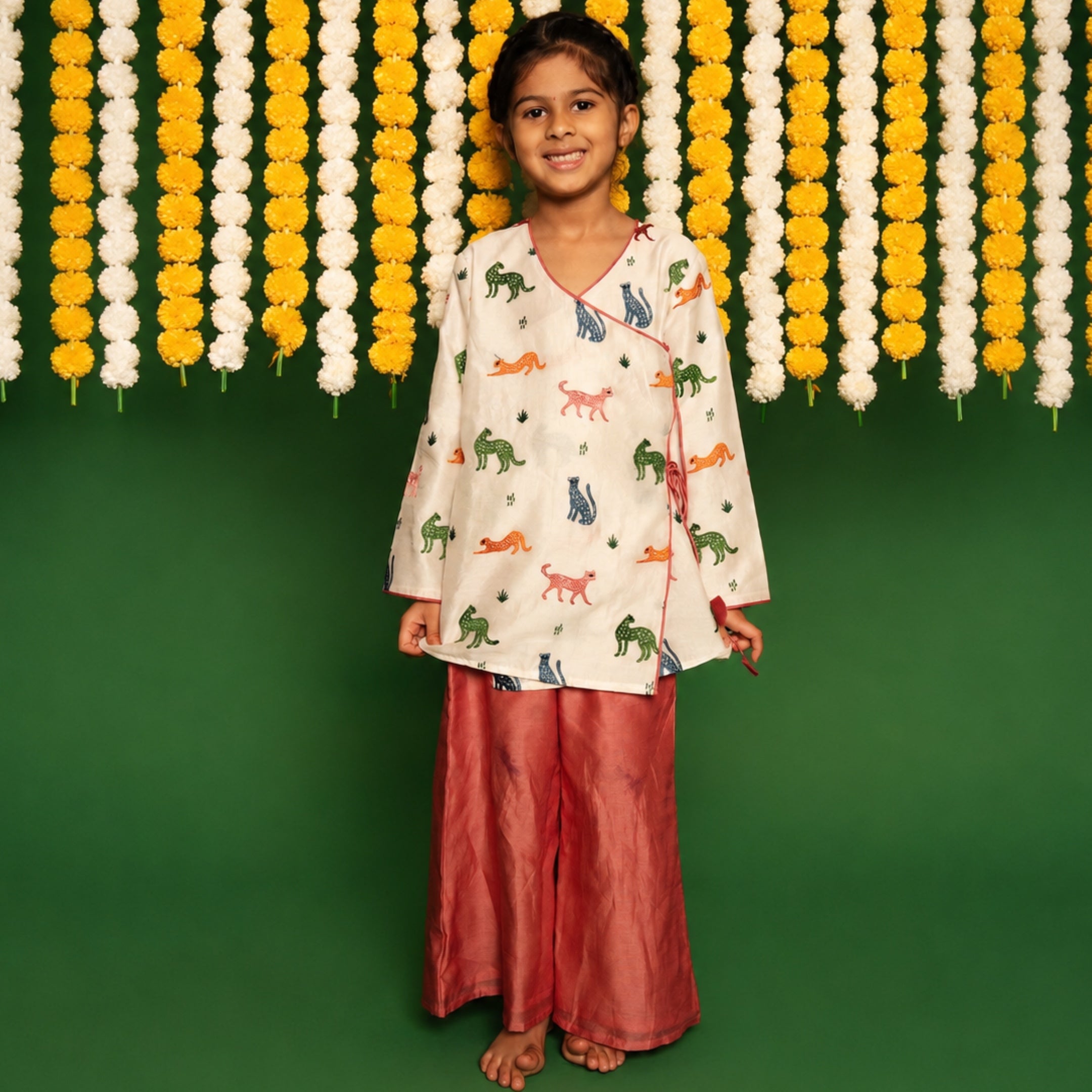 Chanderi Sharara Set | Embroidered