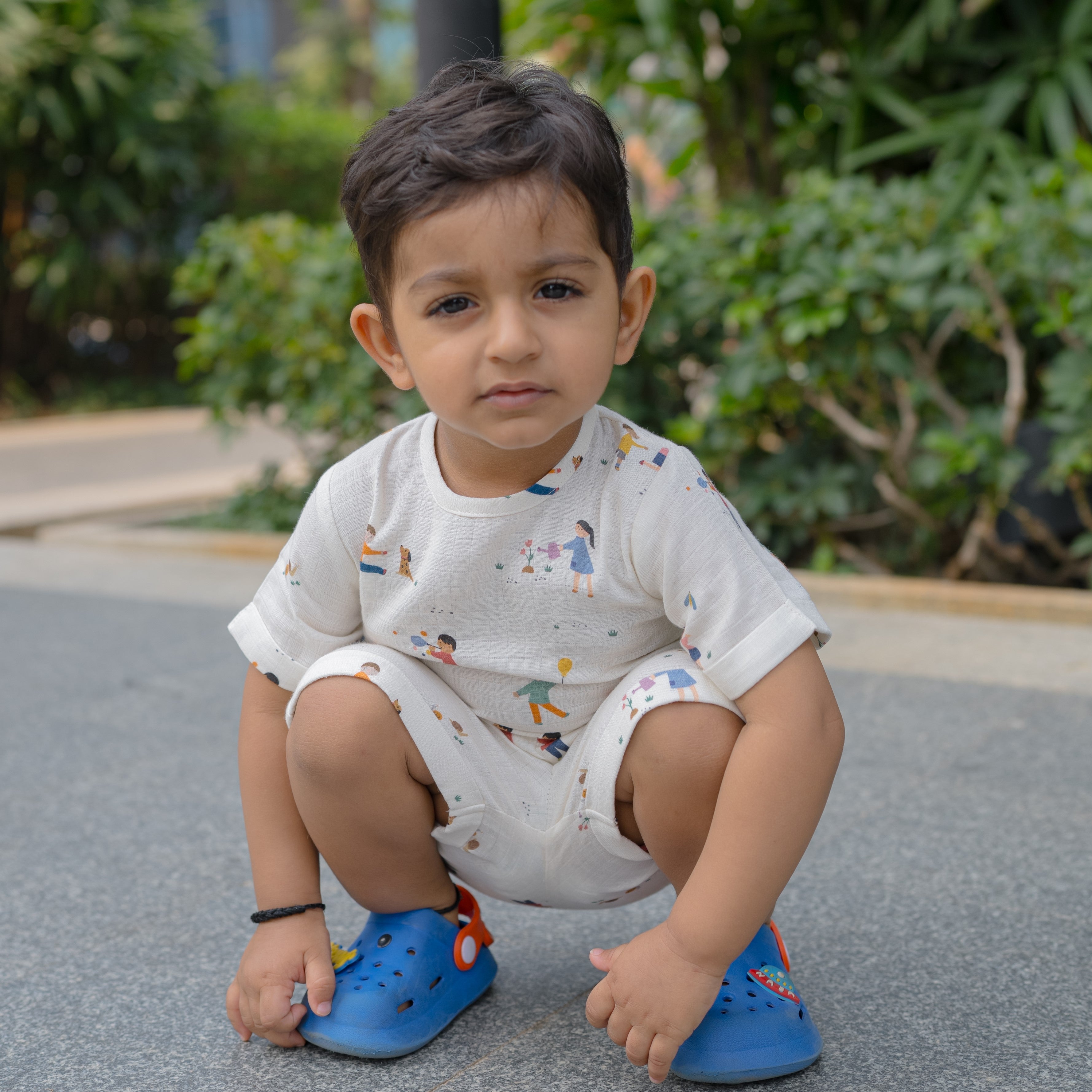 Organic Muslin Tee & Shorts Set