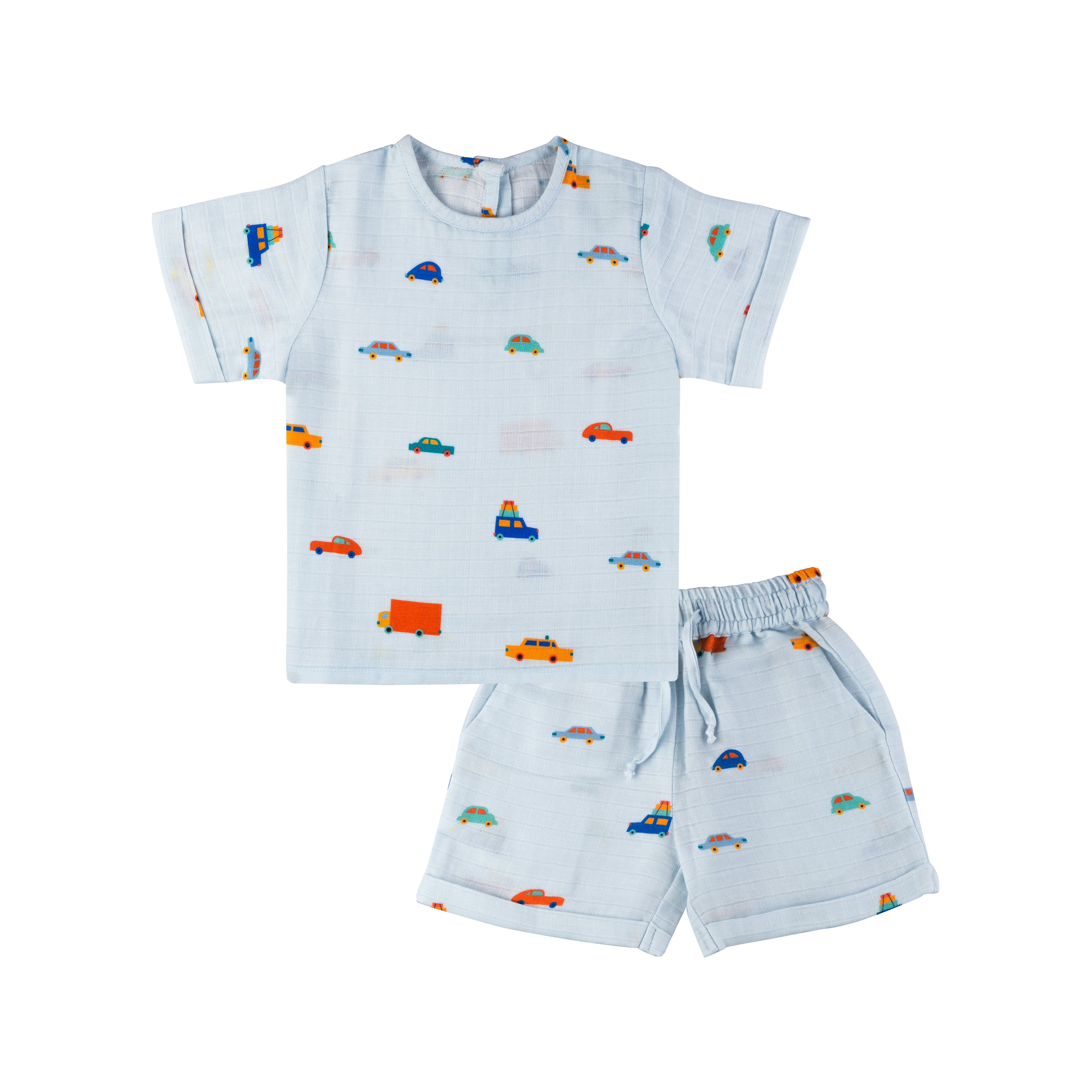 Organic Muslin Tee & Shorts Set