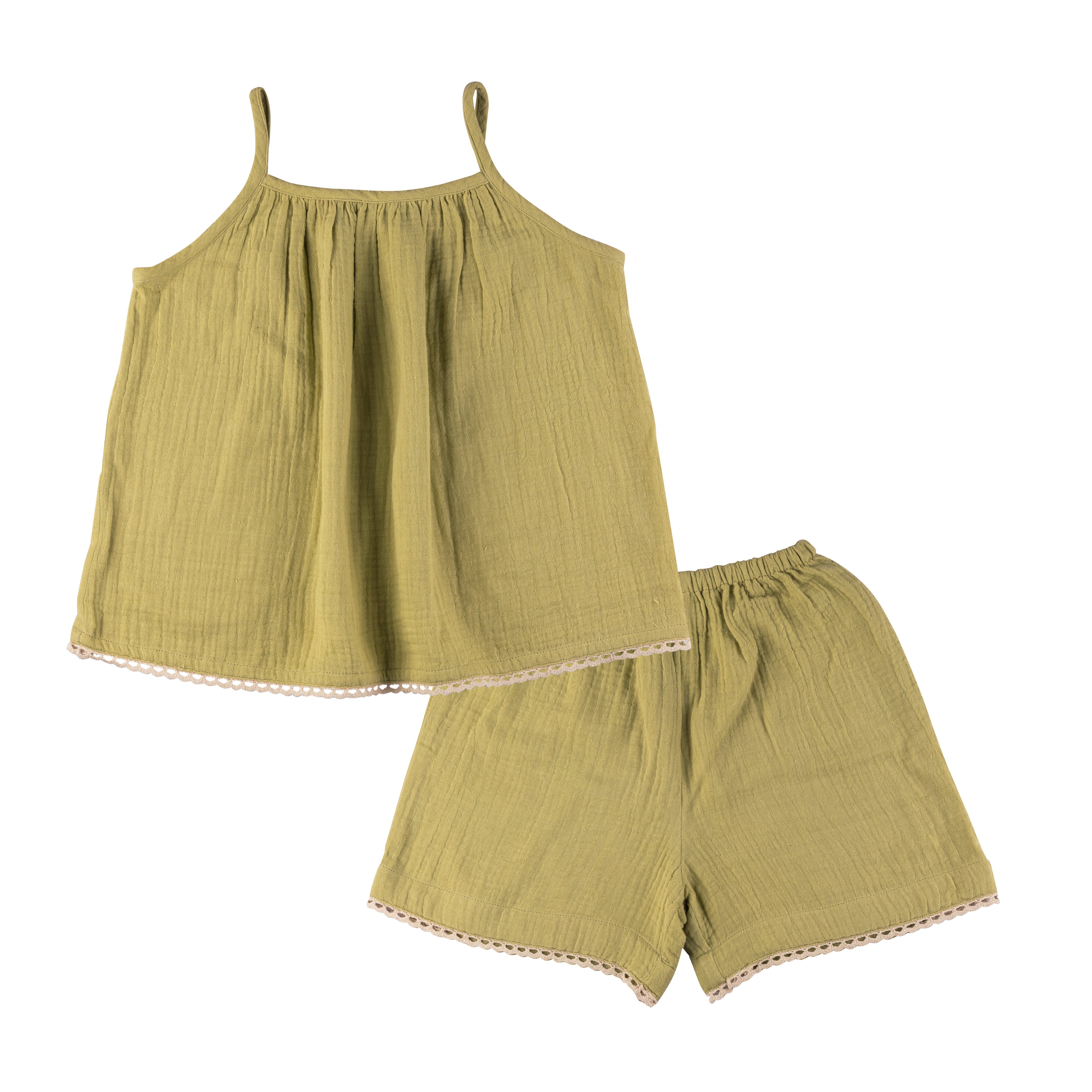 Muslin Top & Shorts Set