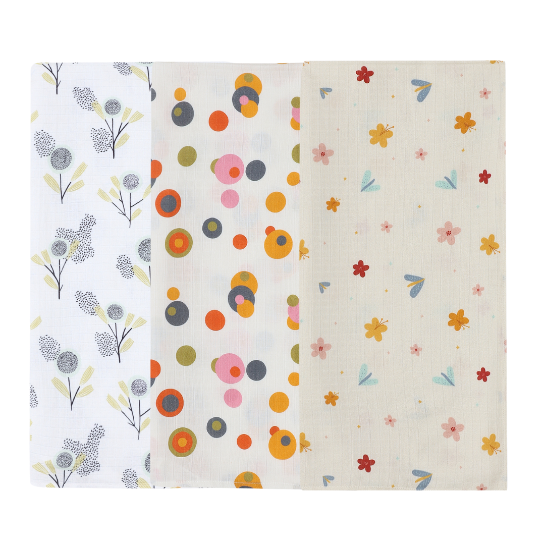 Organic Muslin Swaddle (Set of 3)