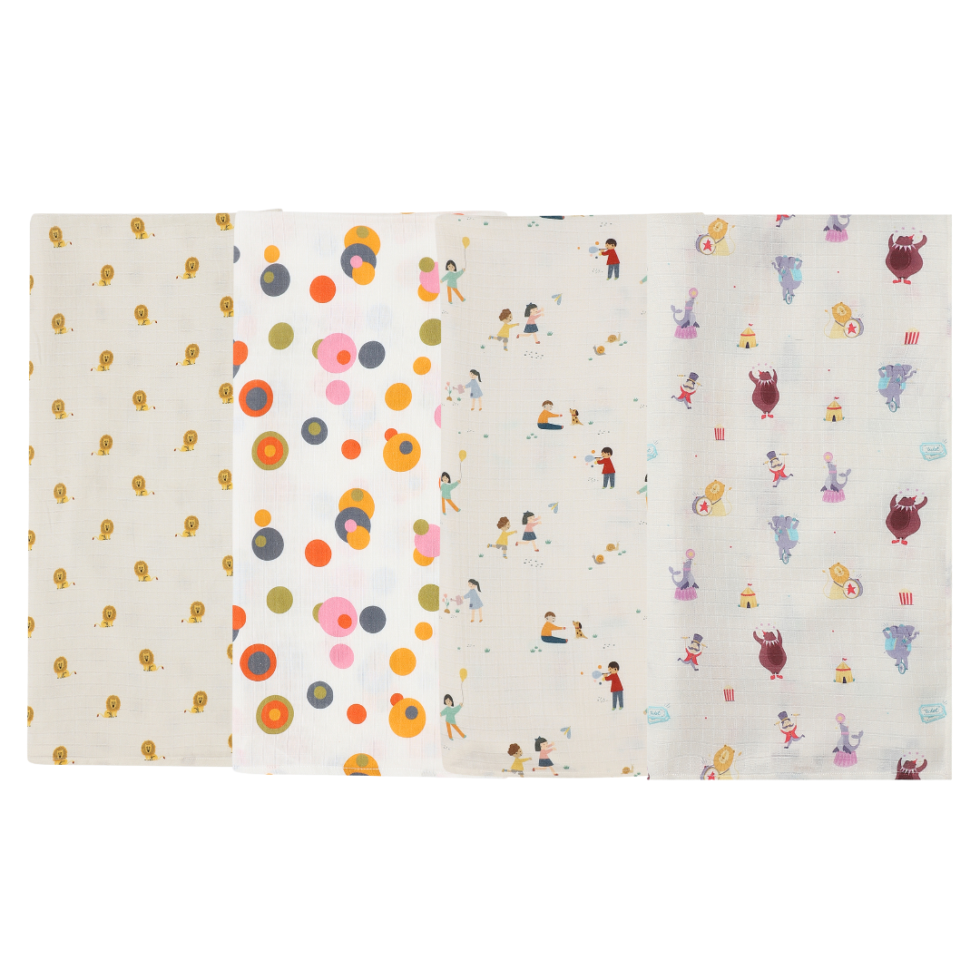 Organic Muslin Swaddle (Set of 4)