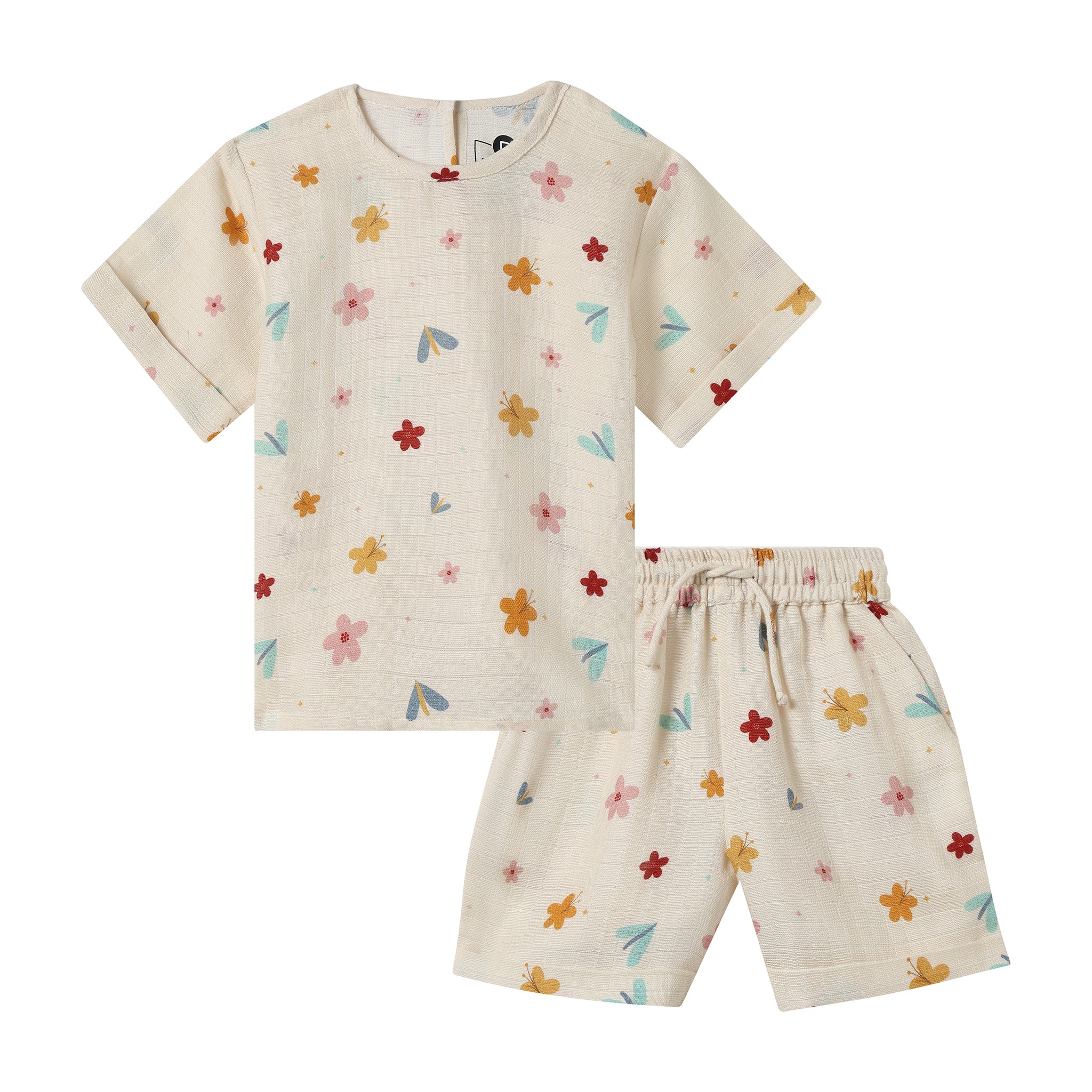 Organic Muslin Tee & Shorts Set