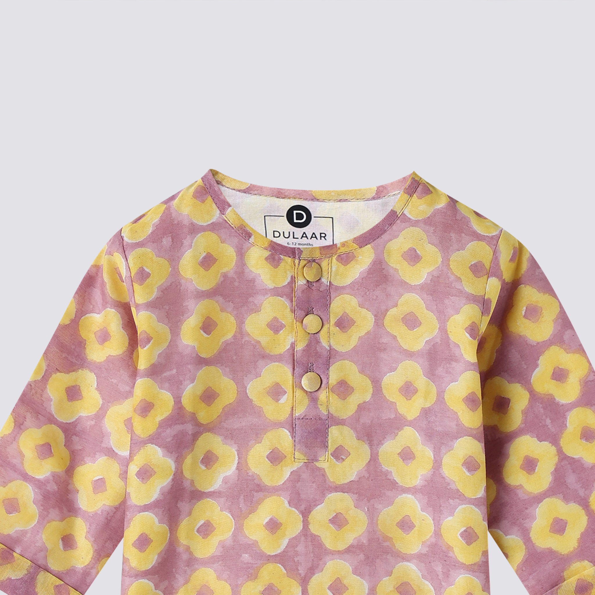 Chanderi Kurta Pyjama Set | Hand-Block Printed