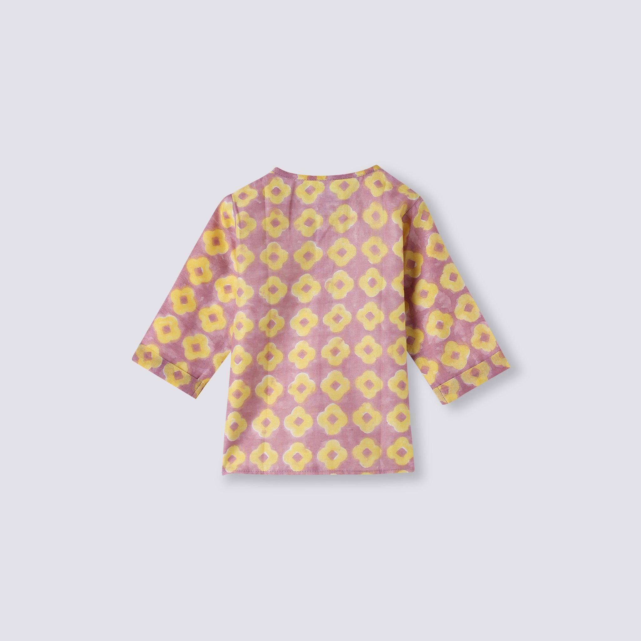 Chanderi Kurta Pyjama Set | Hand-Block Printed