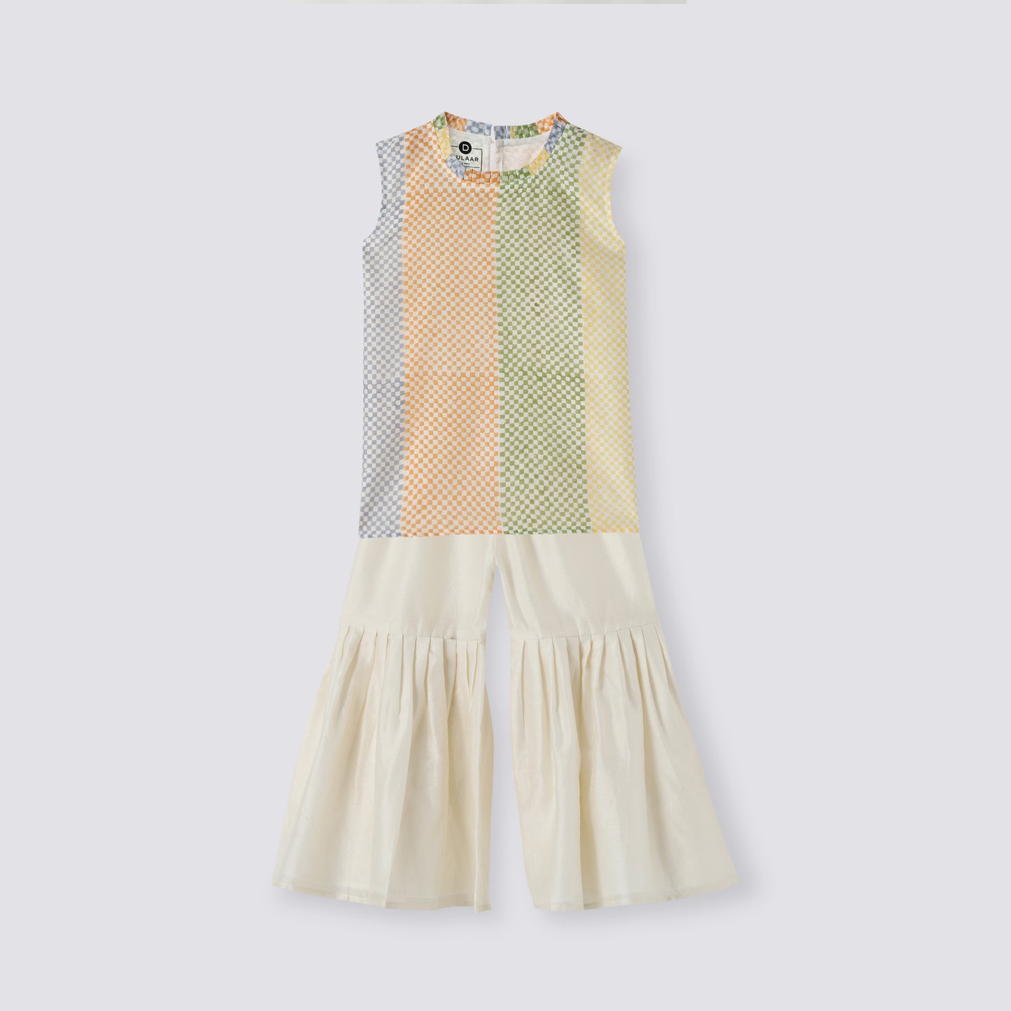 Chanderi Sharara Set | Hand-Block Printed