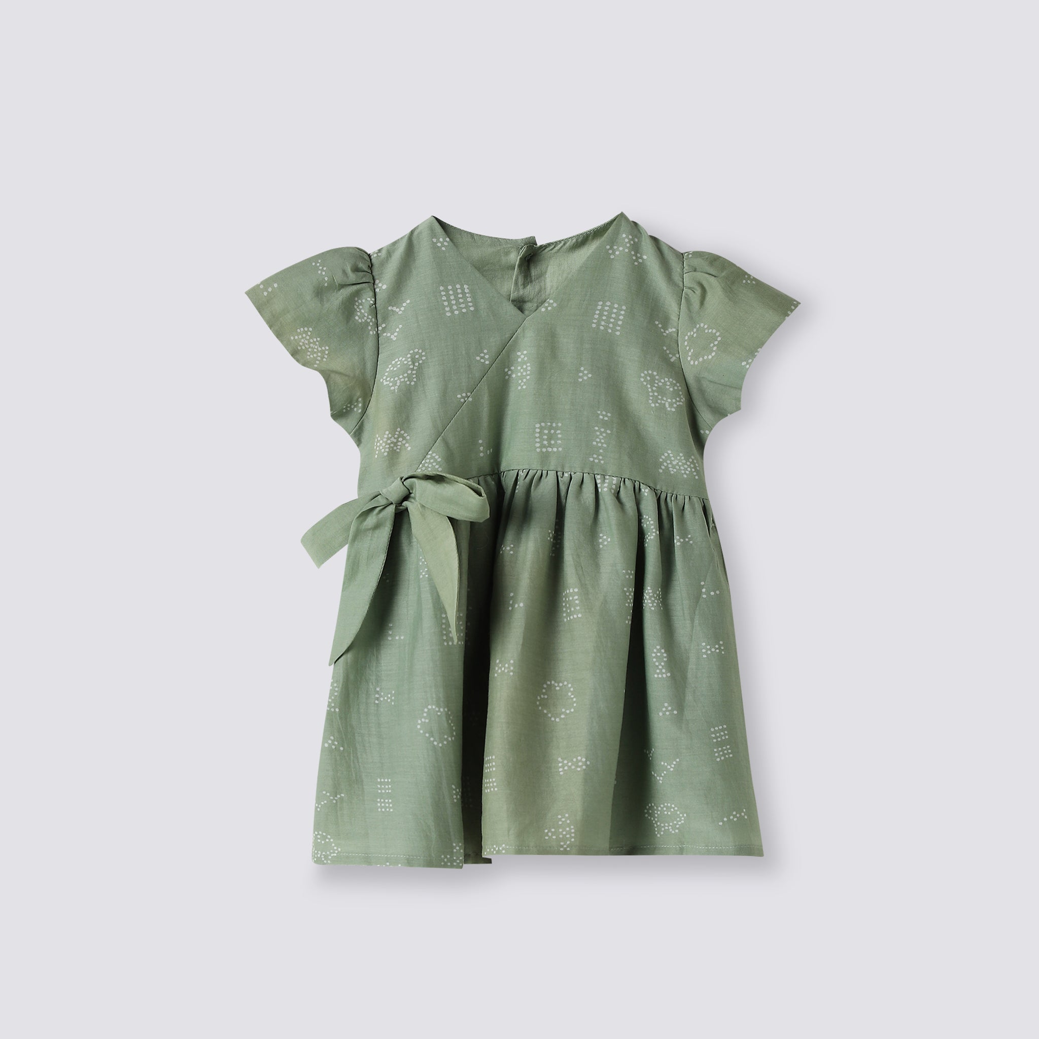 Cotton Silk Dress | Hand-Block Printed