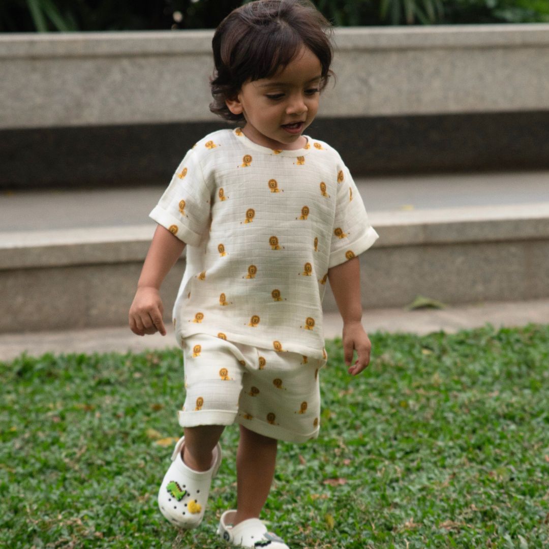 Organic Muslin Tee & Shorts Set