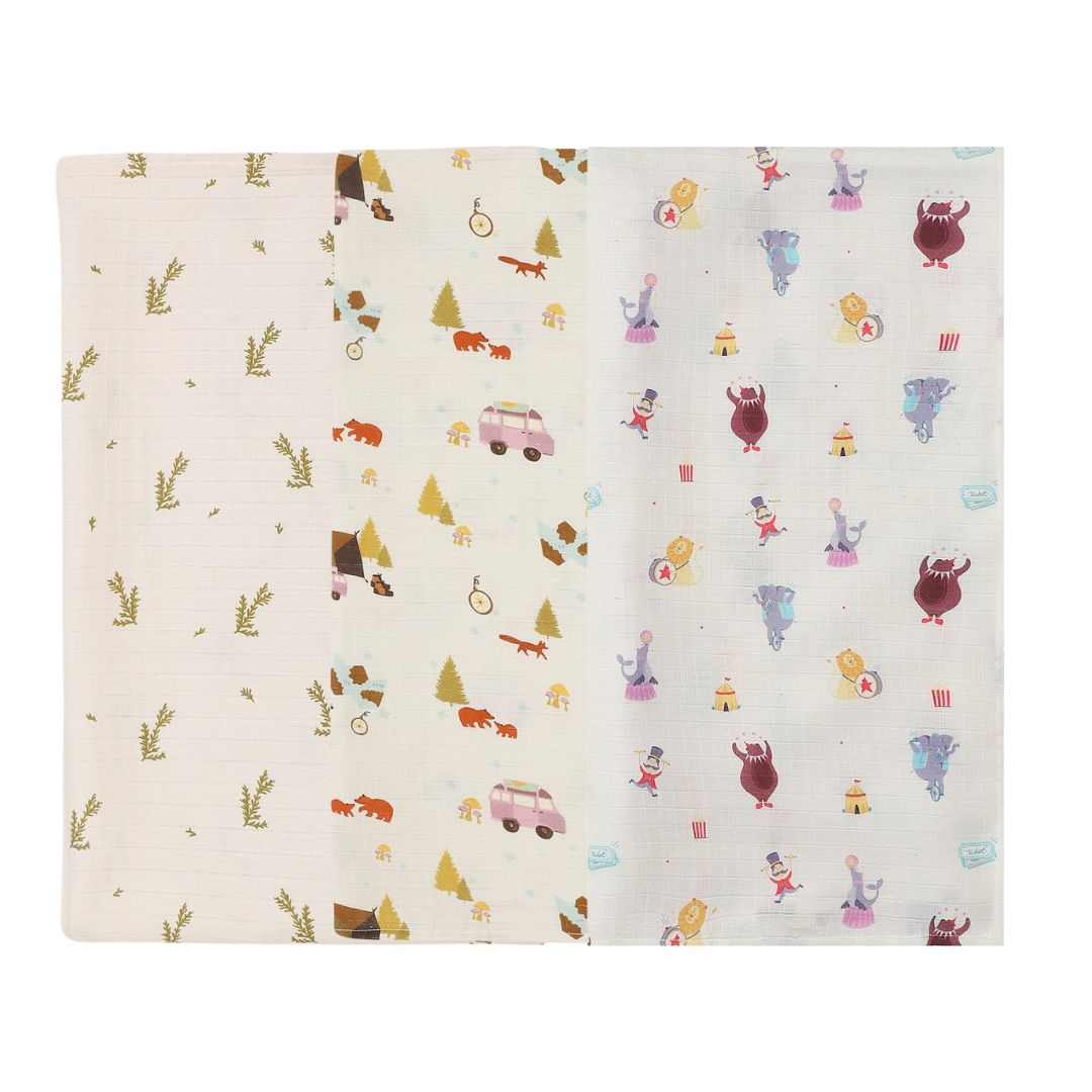 Organic Muslin Swaddle (Set of 3)