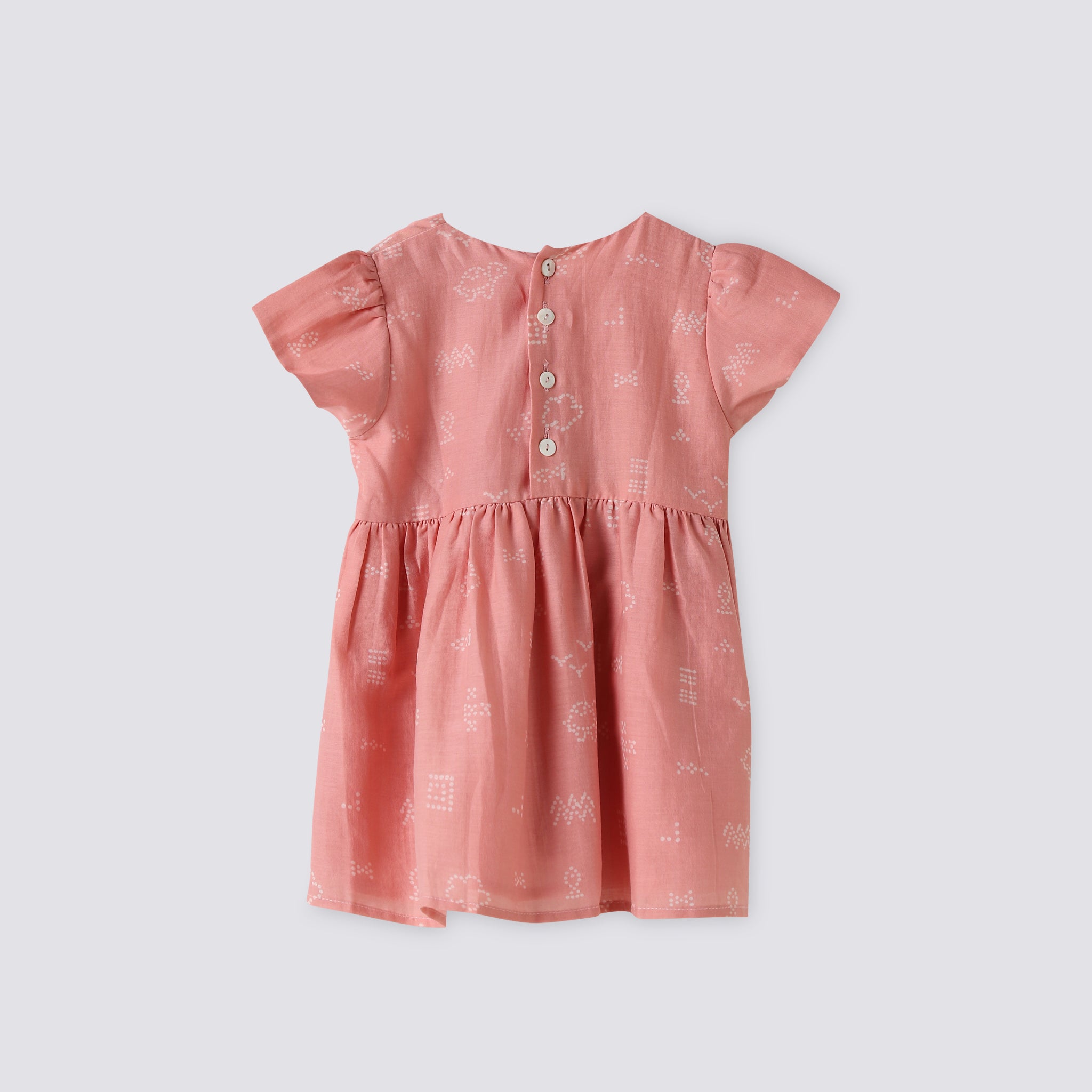 Cotton Silk Dress | Hand-Block Printed