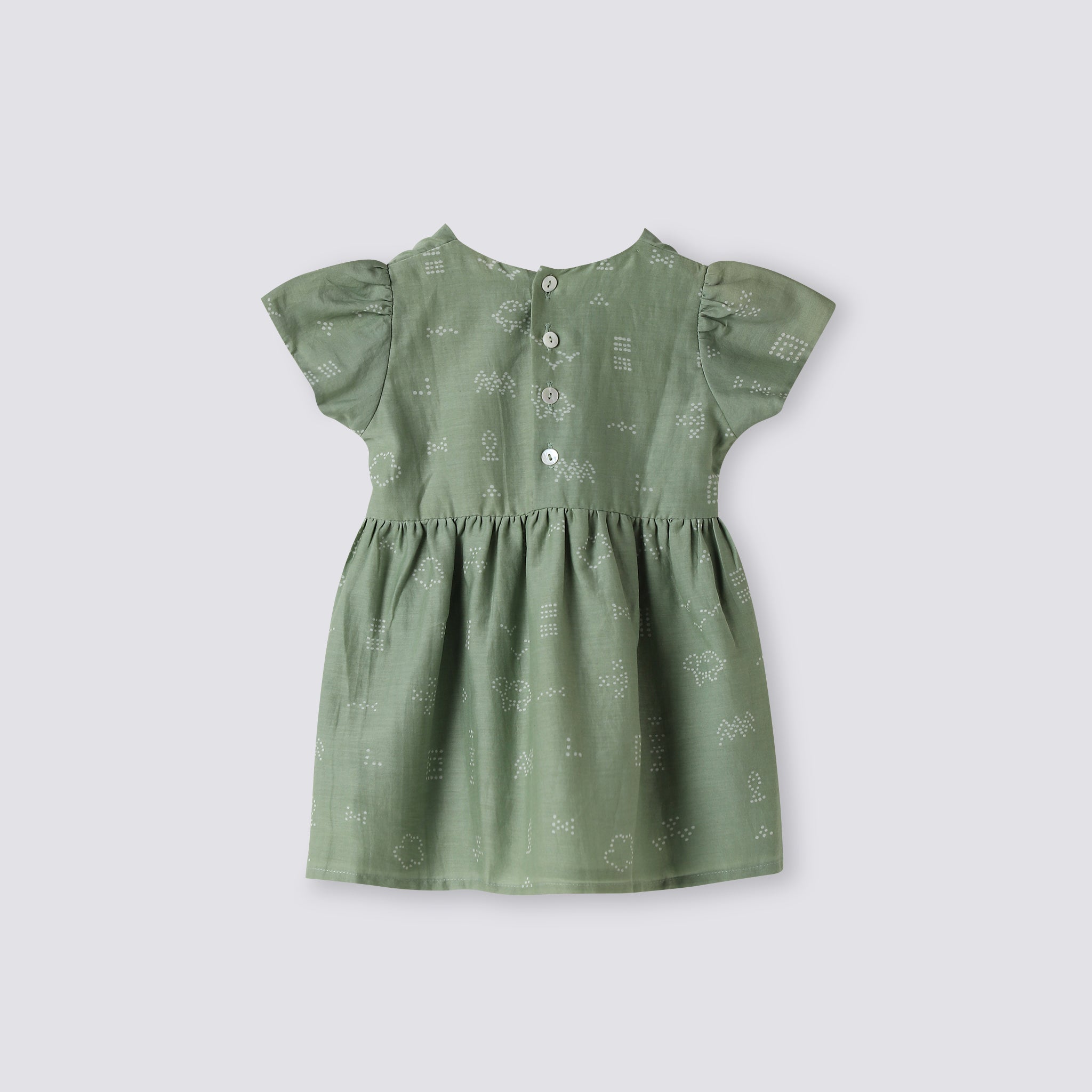 Cotton Silk Dress | Hand-Block Printed