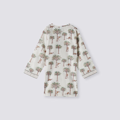 Chanderi Kurta Pyjama Set | Hand-Block Printed