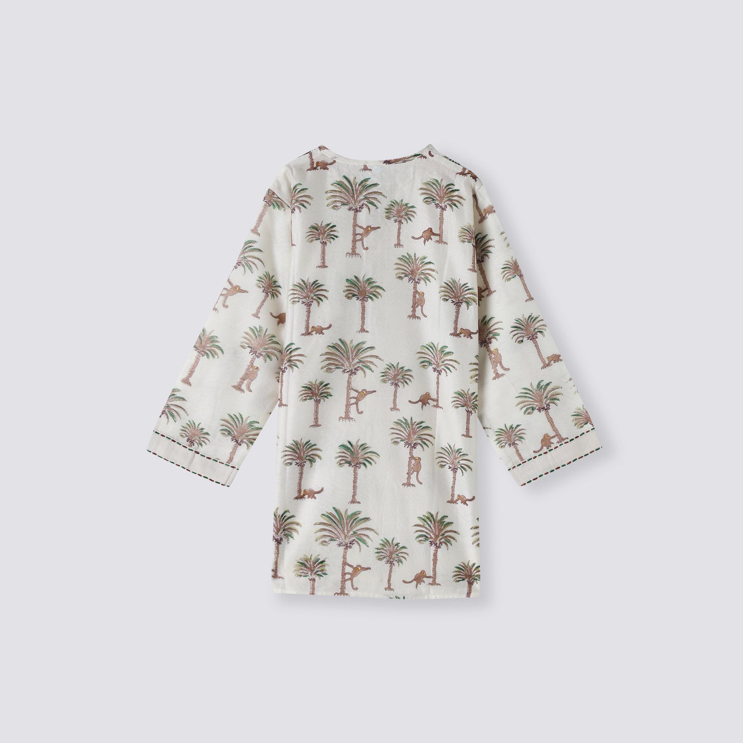 Chanderi Kurta Pyjama Set | Hand-Block Printed