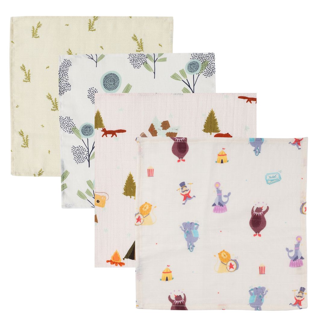 Organic Muslin Face Napkin (Set of 4)