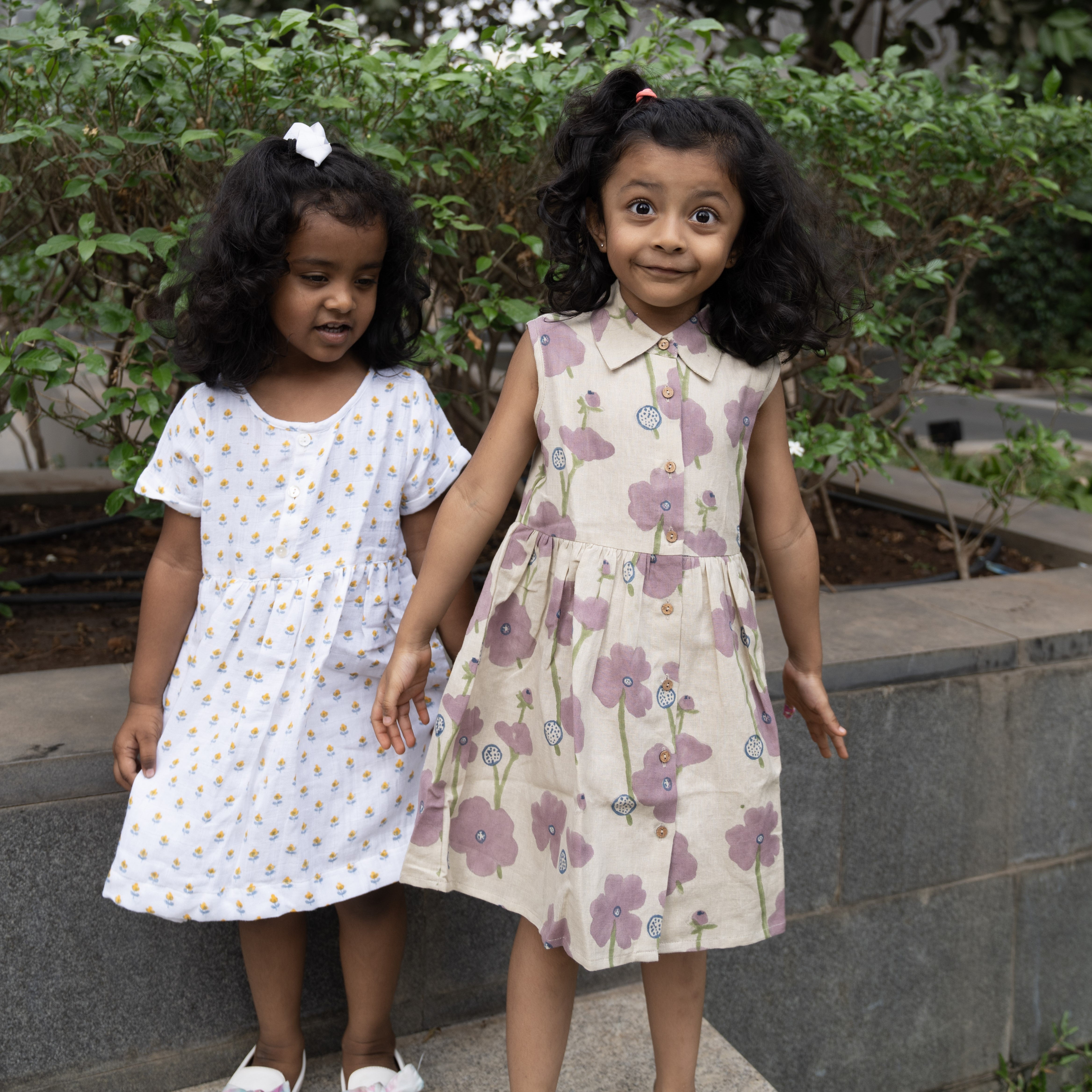 Cotton Linen Dress | Hand-Block Printed