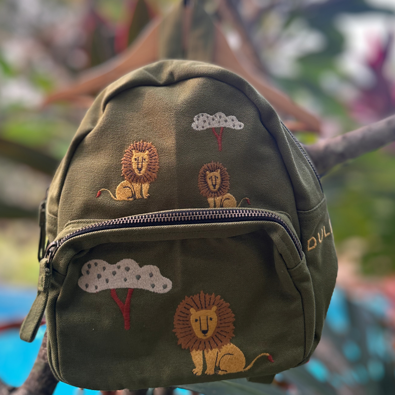 Organic shop canvas backpack