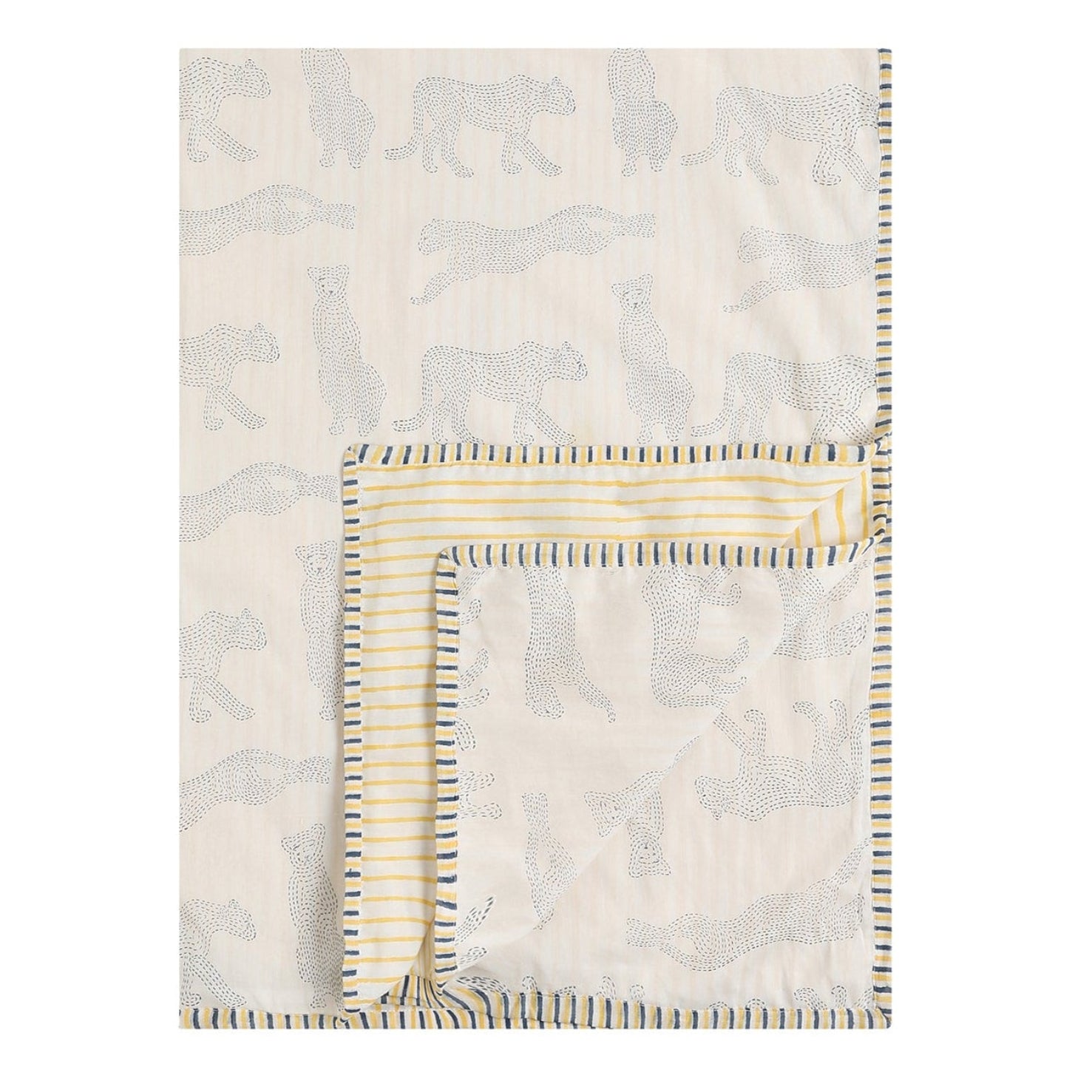 Mulmul Muslin Dohar | Hand-Block Printed