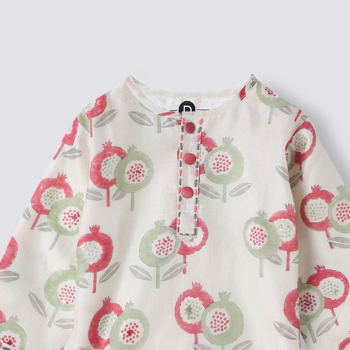 Chanderi Kurta Pyjama Set | Hand-Block Printed
