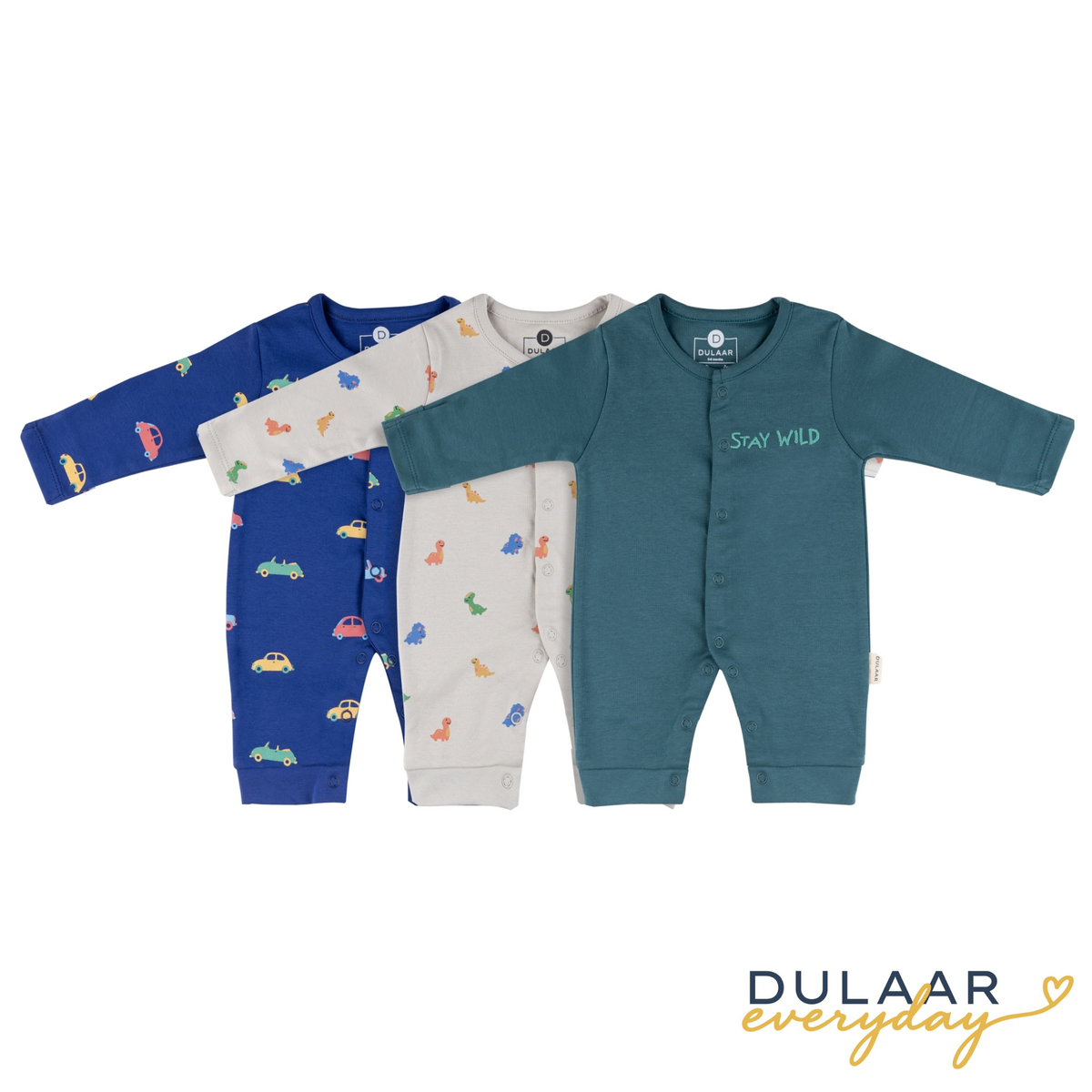 Cotton Sleepsuit (Set of 3)