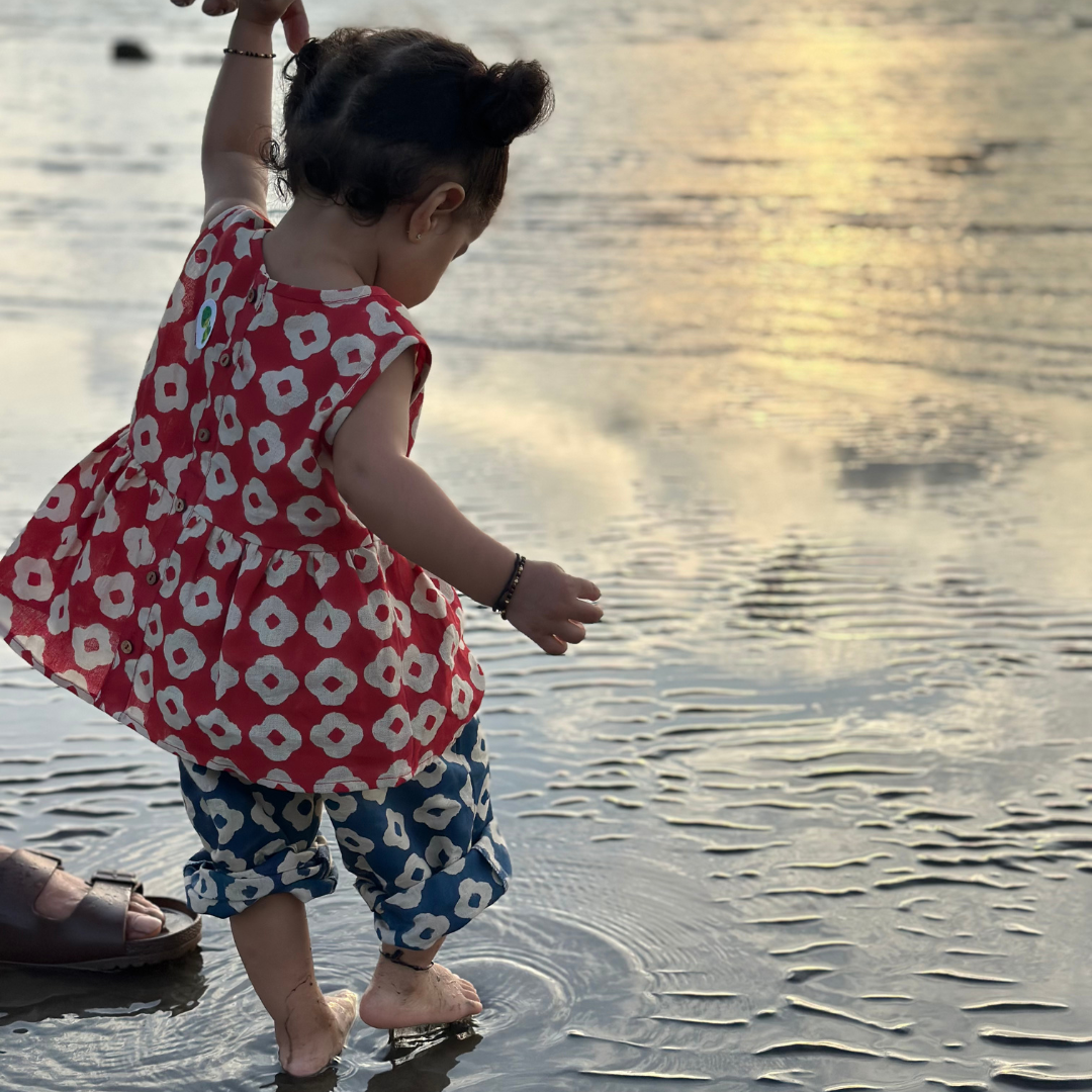 Cotton Linen Top & Pants Co-ord Set | Hand-Block Printed