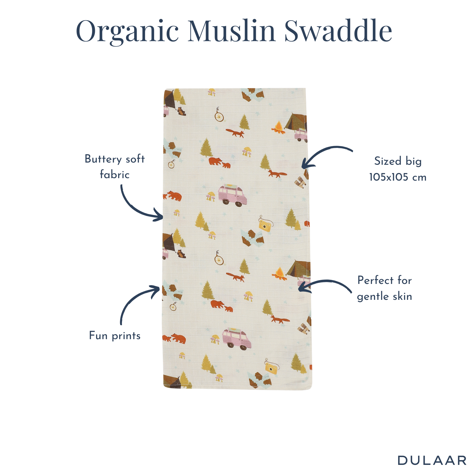 Organic Muslin Swaddle