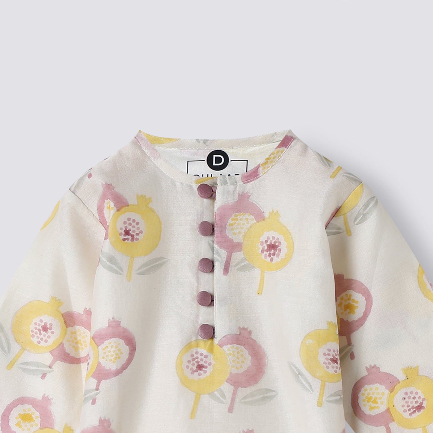 Chanderi Kurta Pyjama Set | Hand-Block Printed