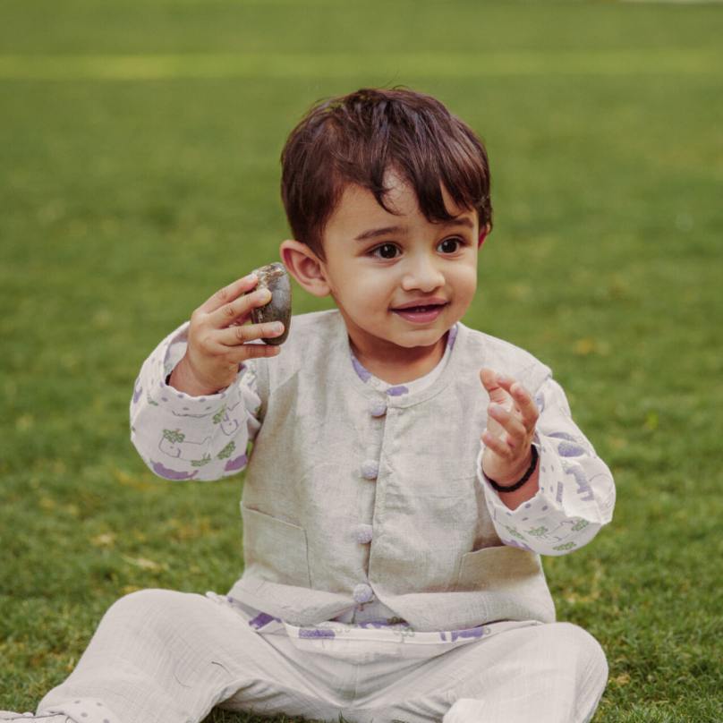 Organic Muslin Kurta Pyjama Set