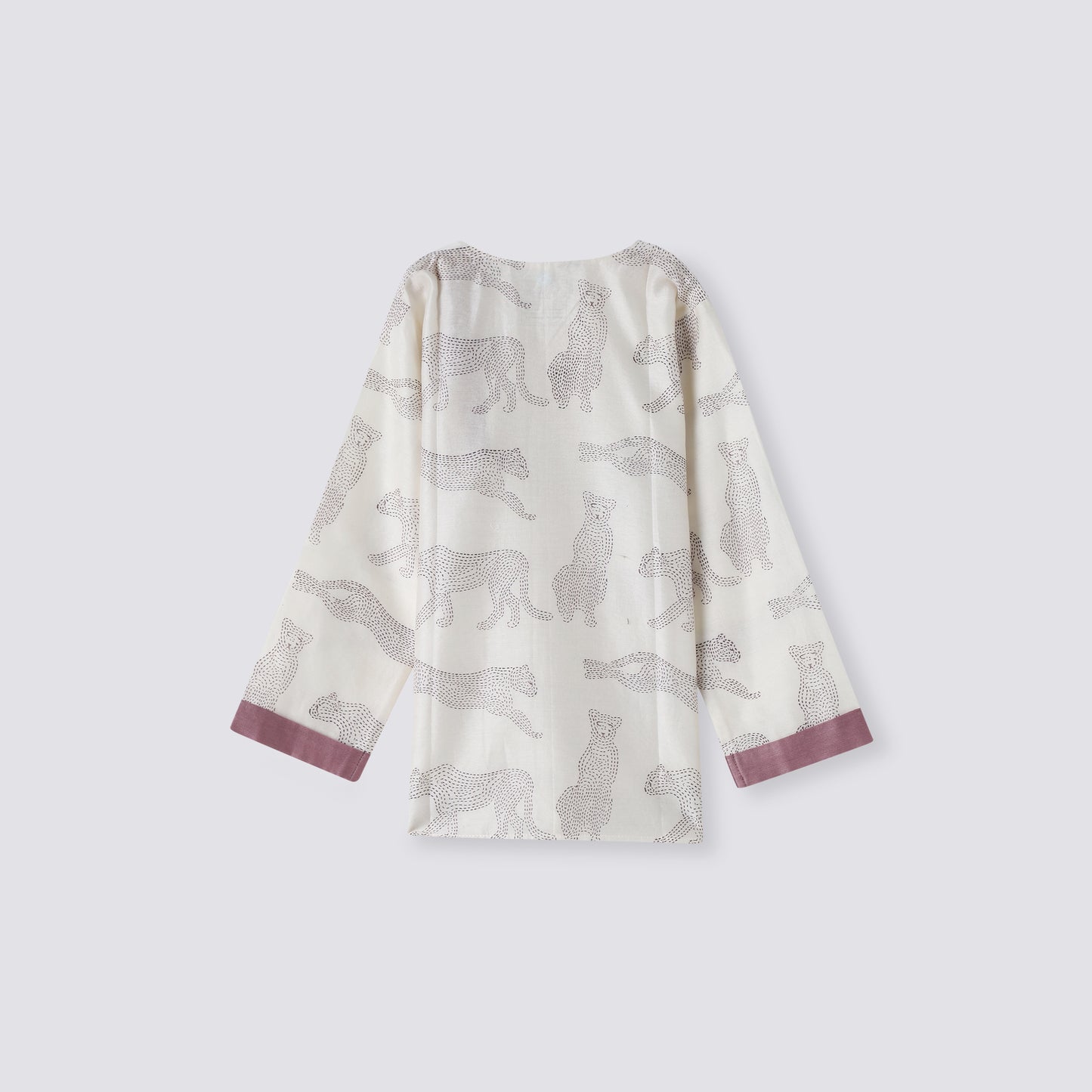 Chanderi Kurta Pyjama Set | Hand-Block Printed
