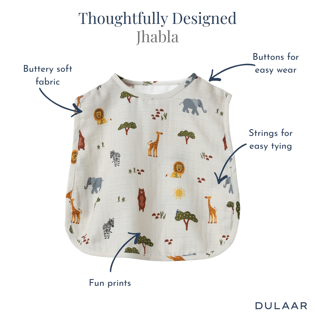 Organic Muslin Jhabla (Set of 2)