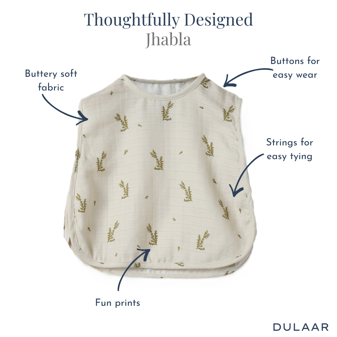 Organic Muslin Jhabla (Set of 3)