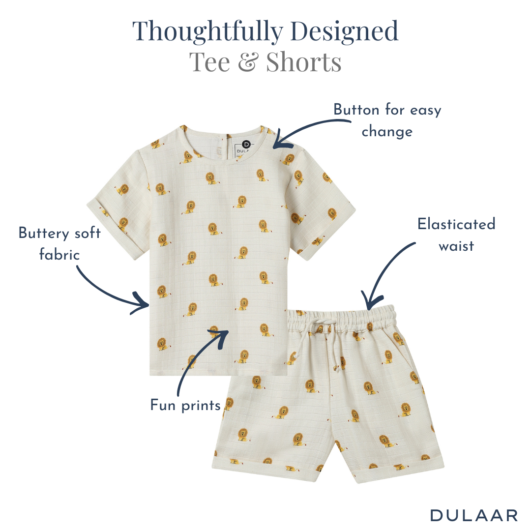 Organic Muslin Tee & Shorts Set