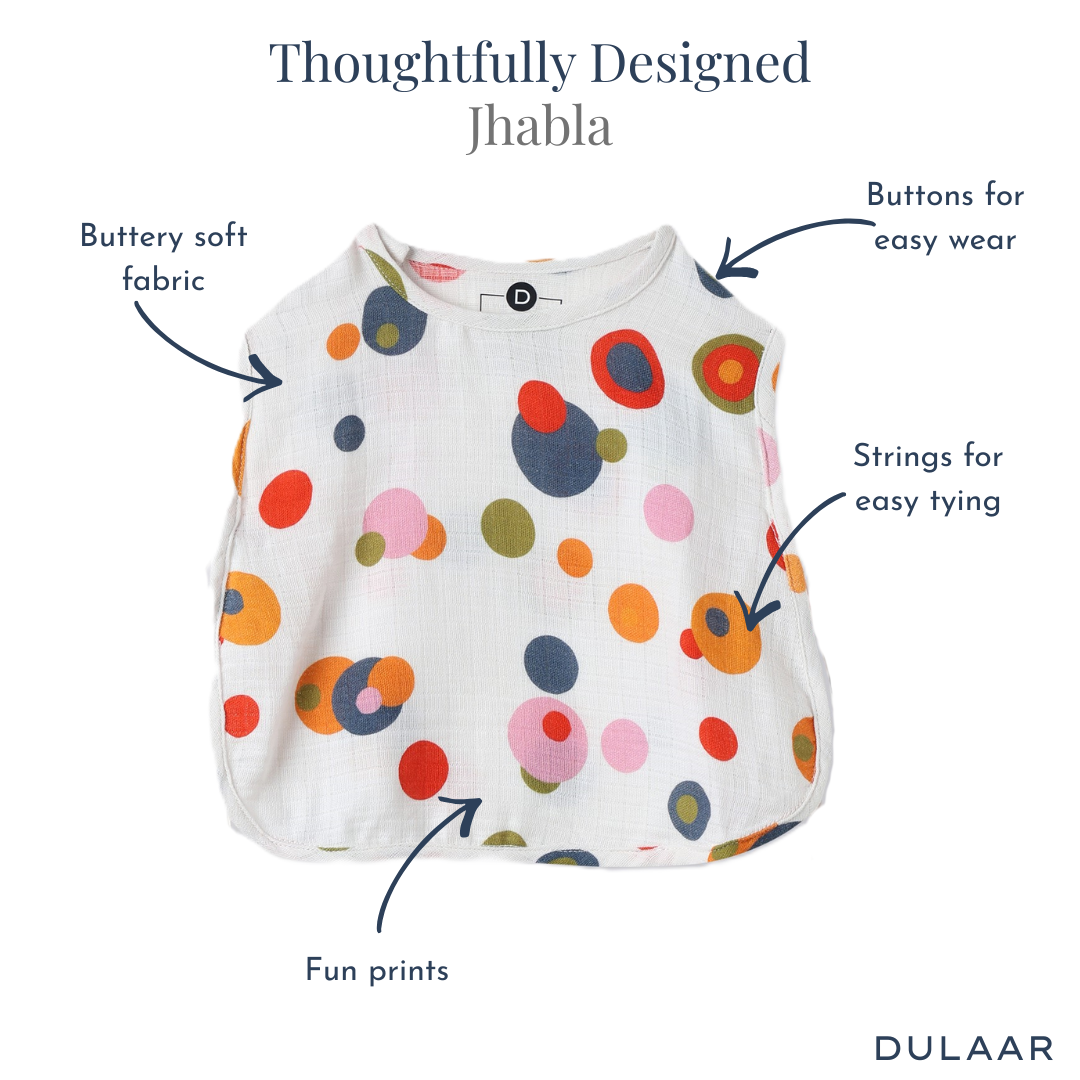 Organic Muslin Jhabla (Set of 2)