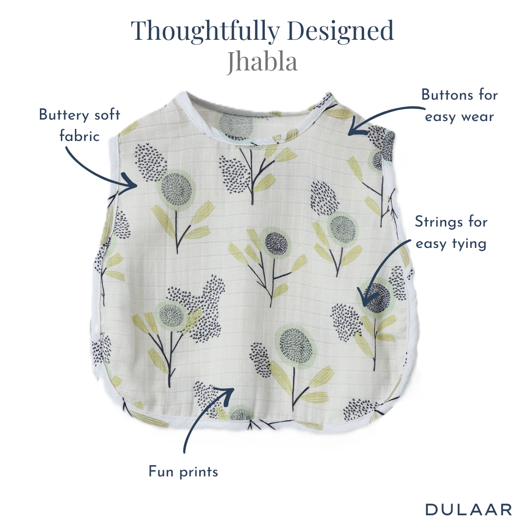 Organic Muslin Jhabla (Set of 4)