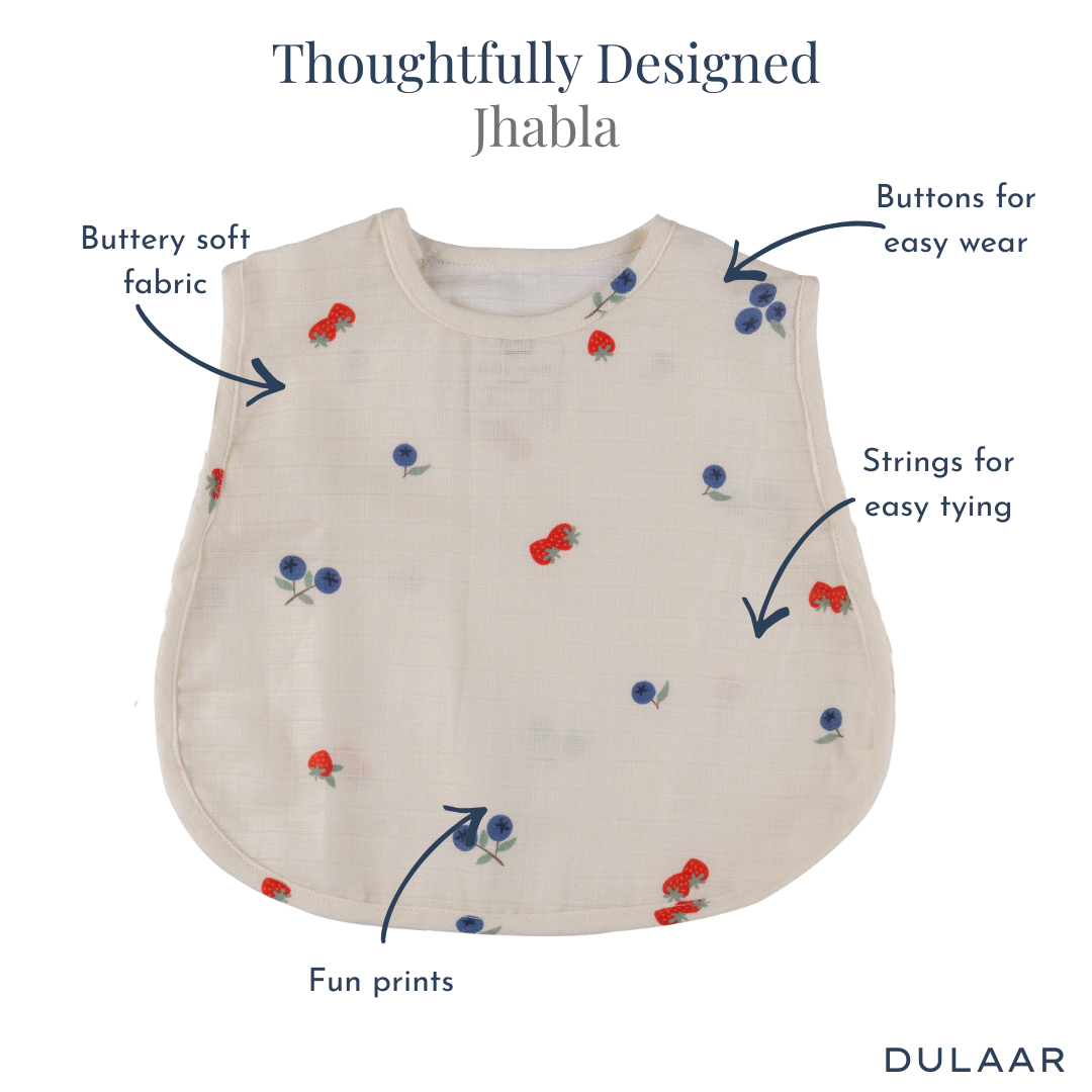 Organic Muslin Jhabla (Set of 4)