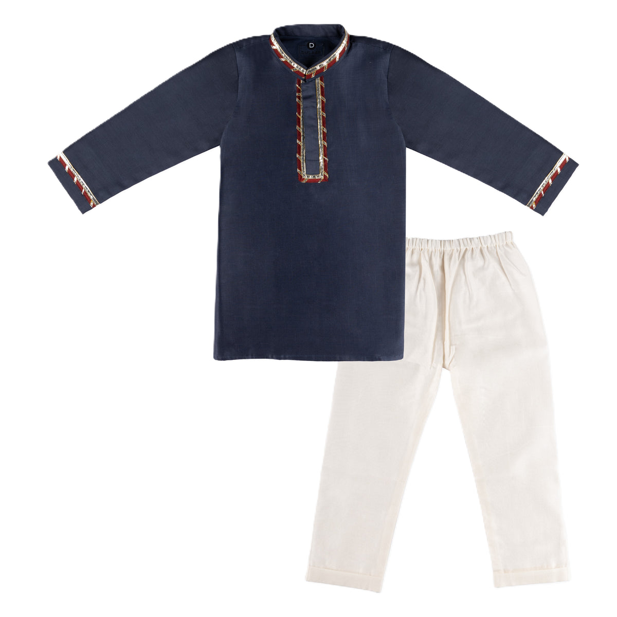 Chanderi Kurta Pyjama Set (Gota Work)